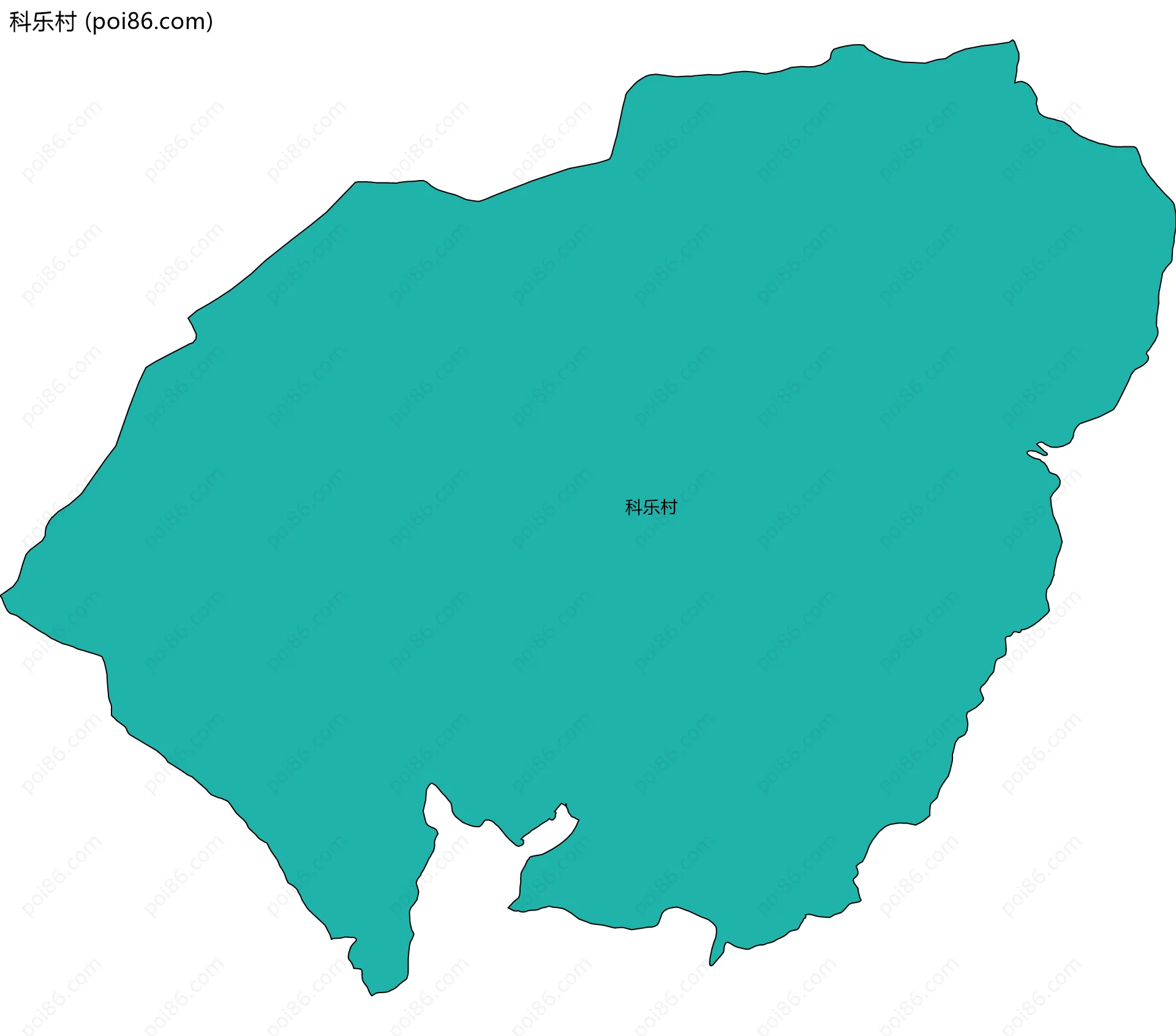 科乐村边界地图
