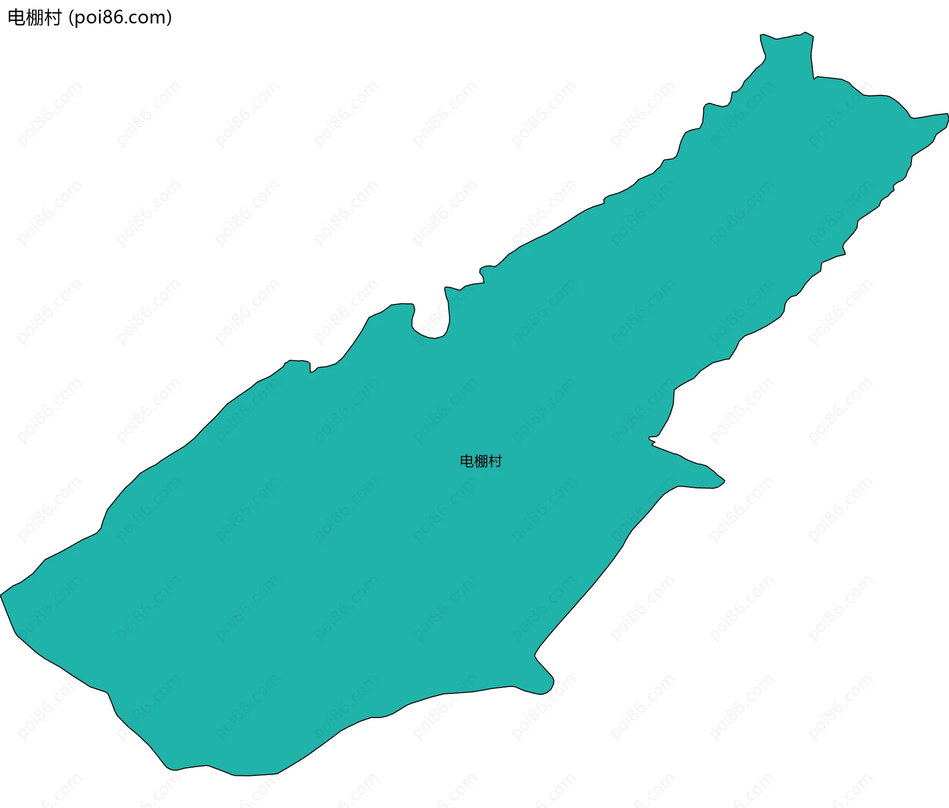 电棚村边界地图