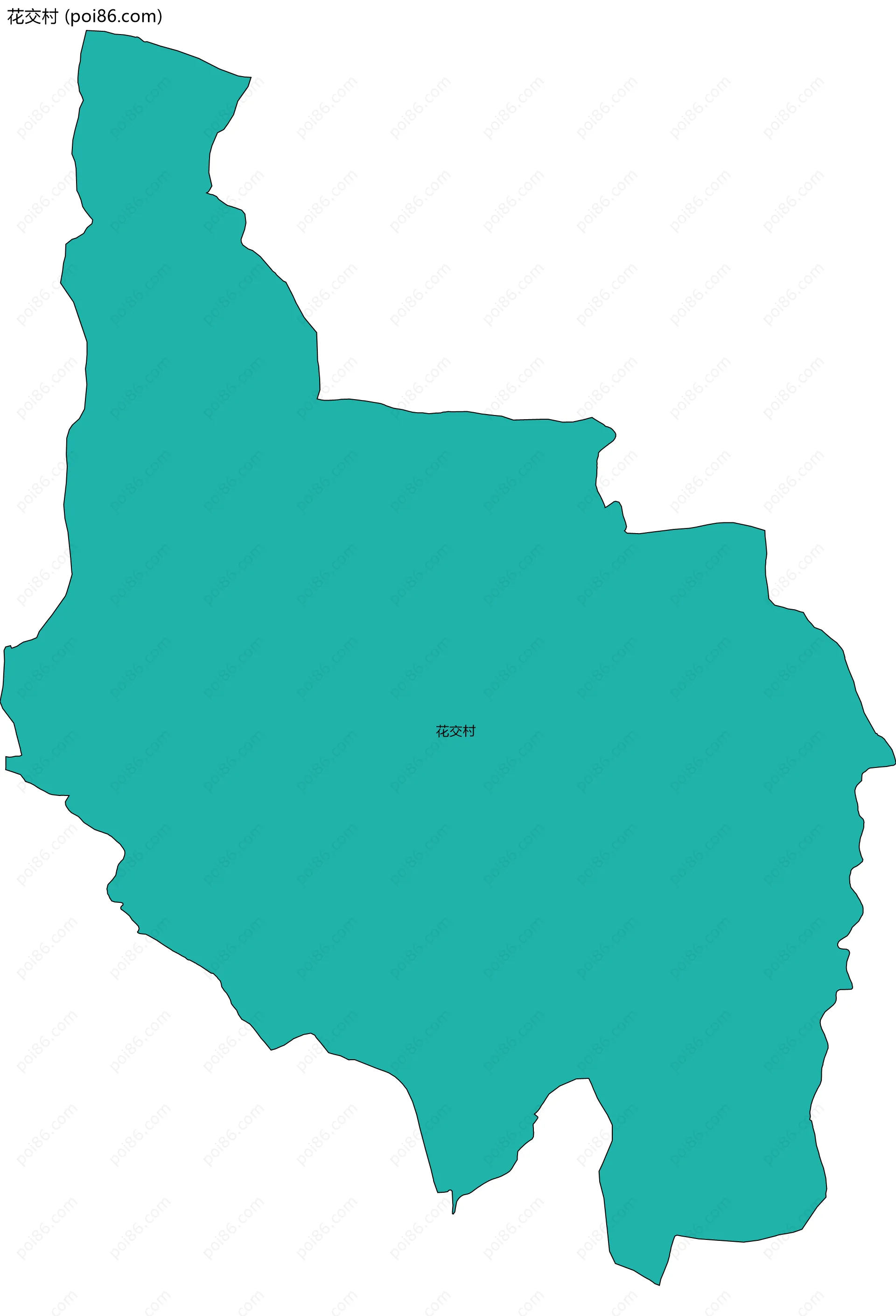 花交村边界地图