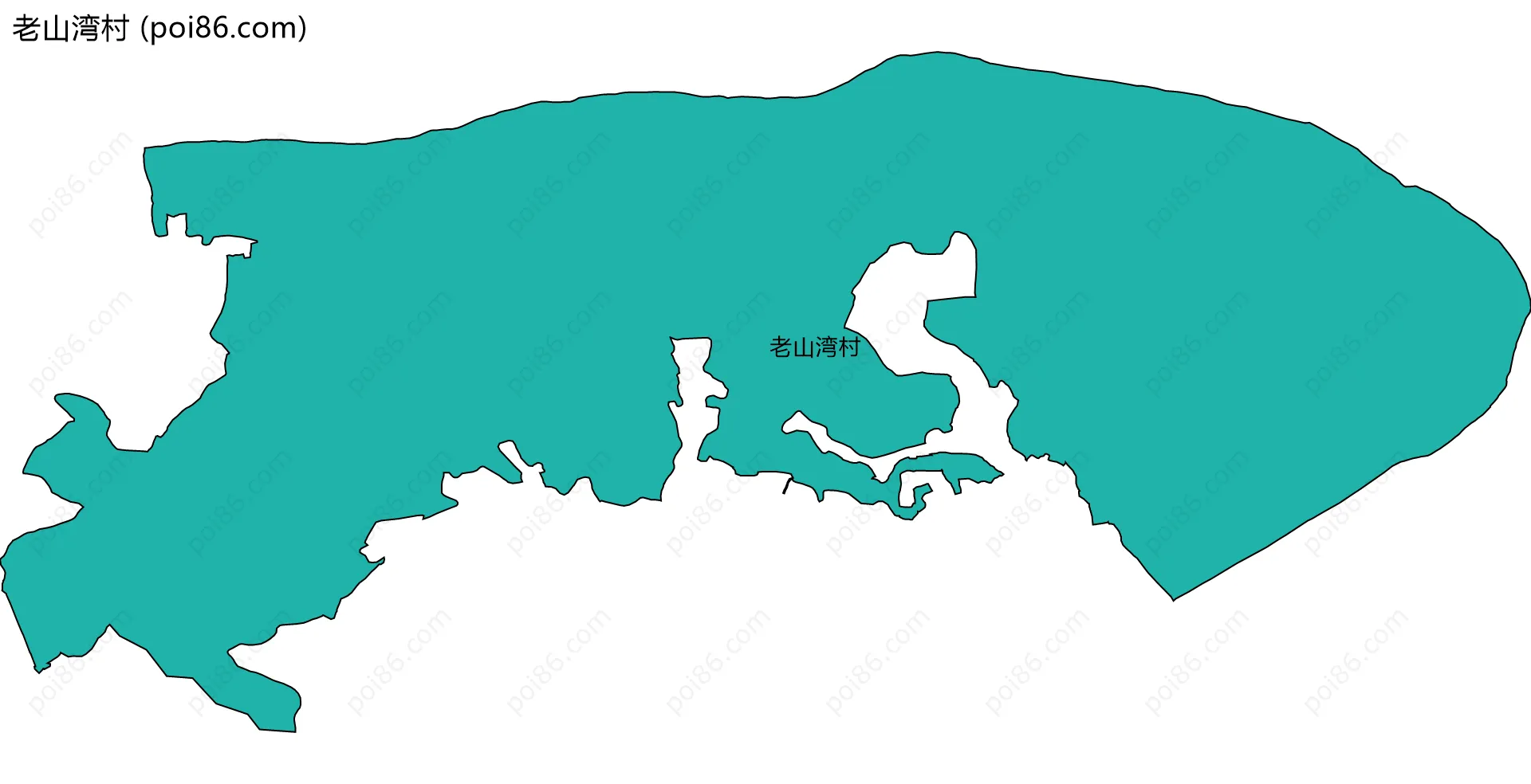 老山湾村边界地图