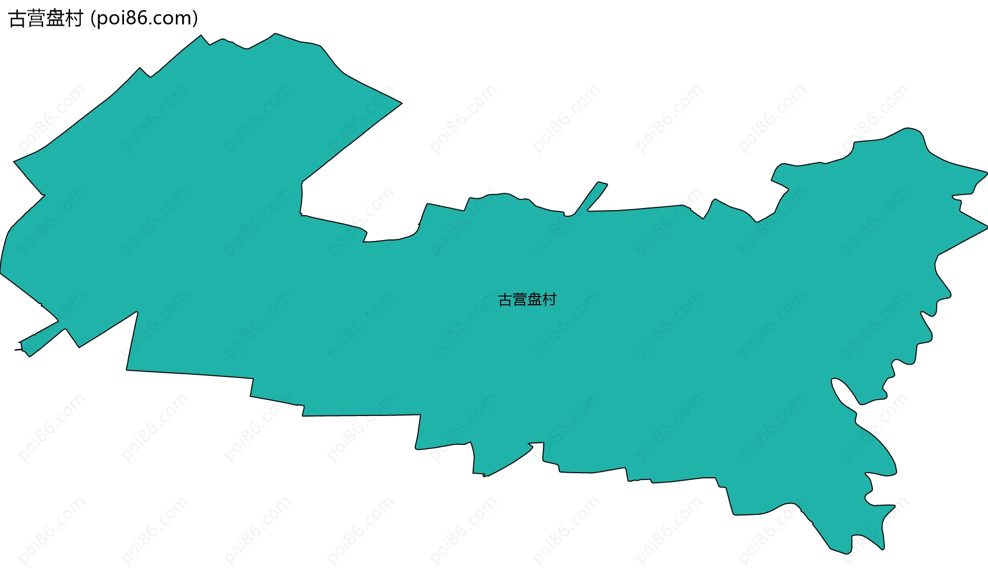 古营盘村边界地图