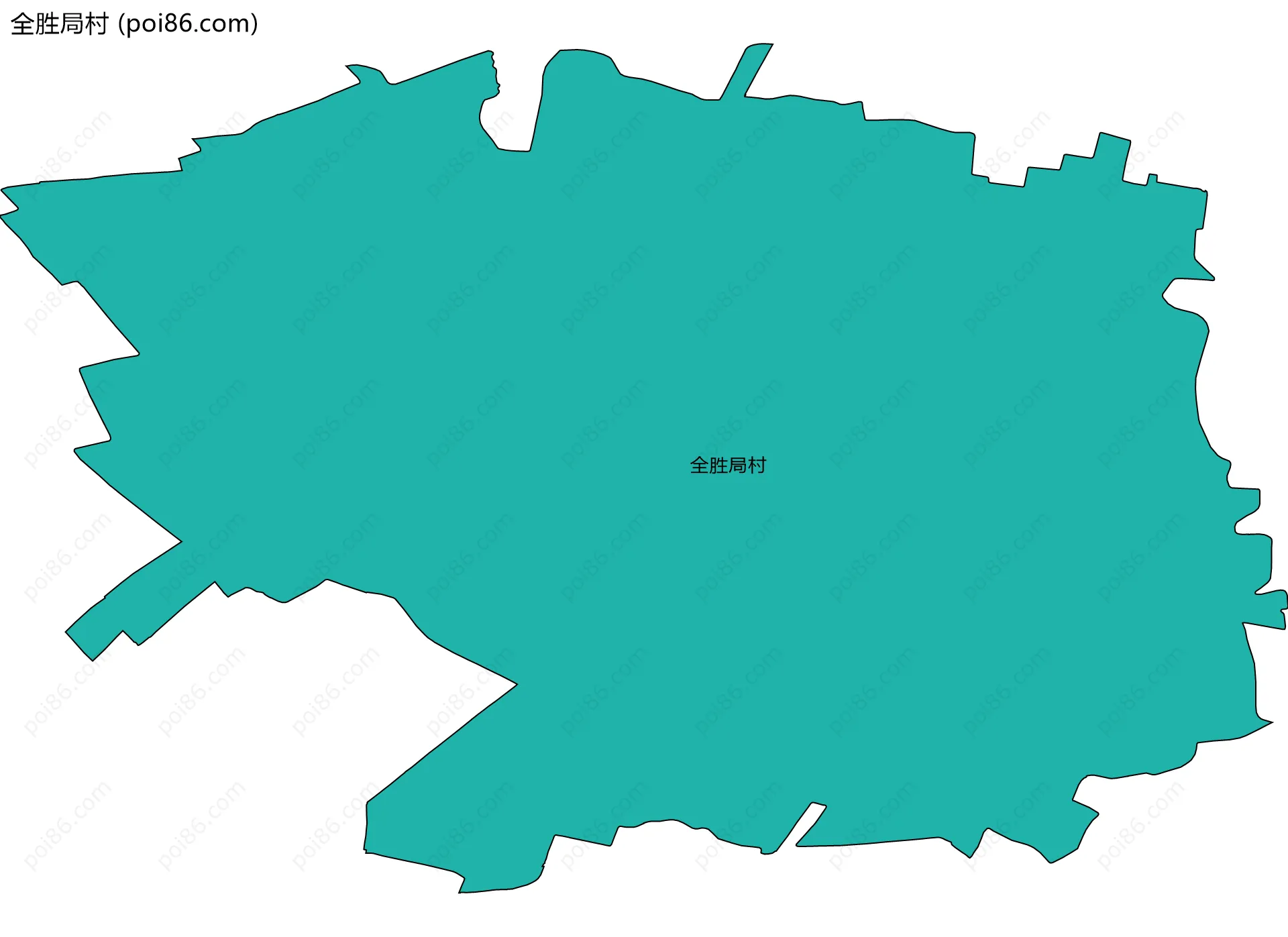 全胜局村边界地图