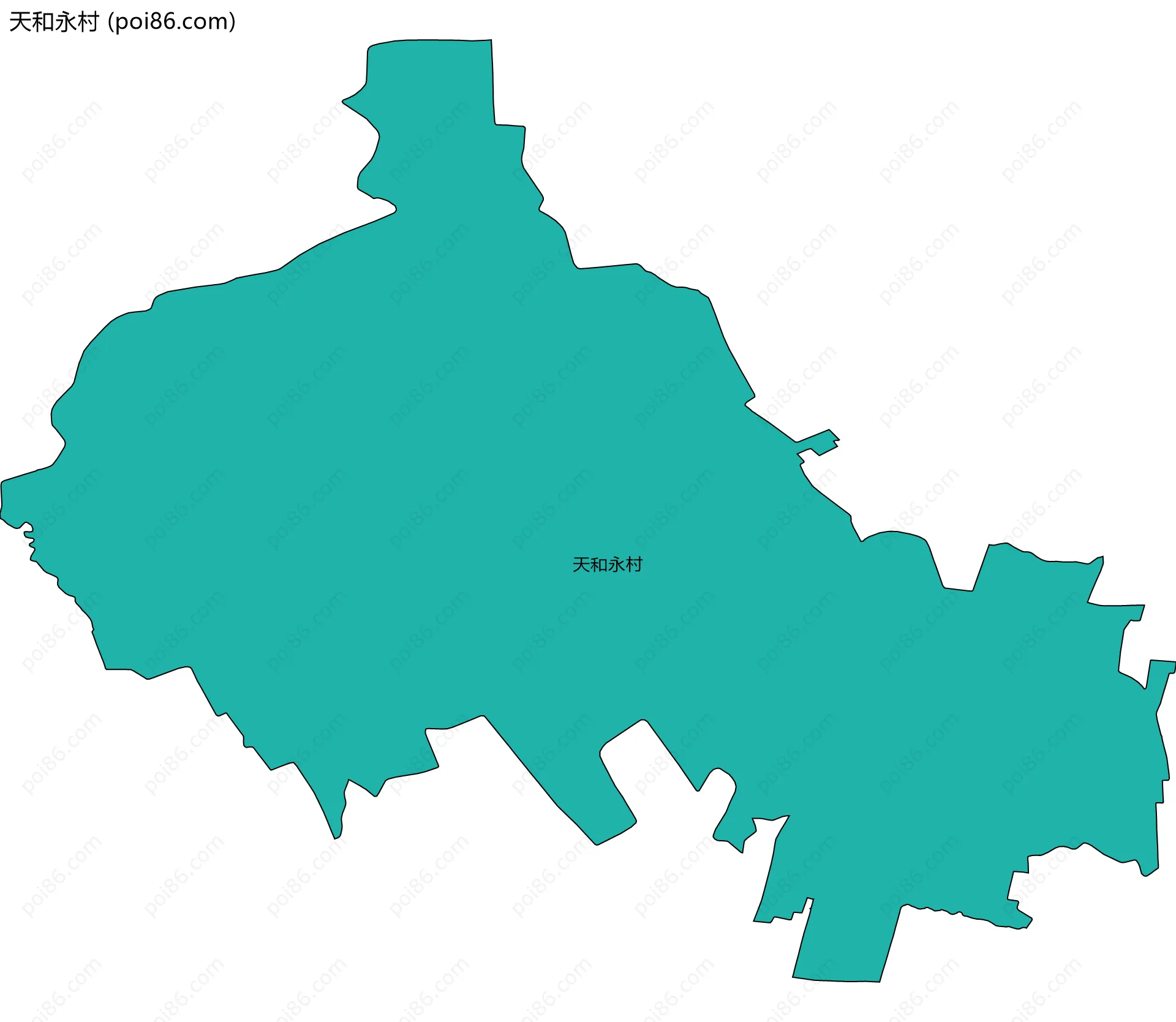 天和永村边界地图