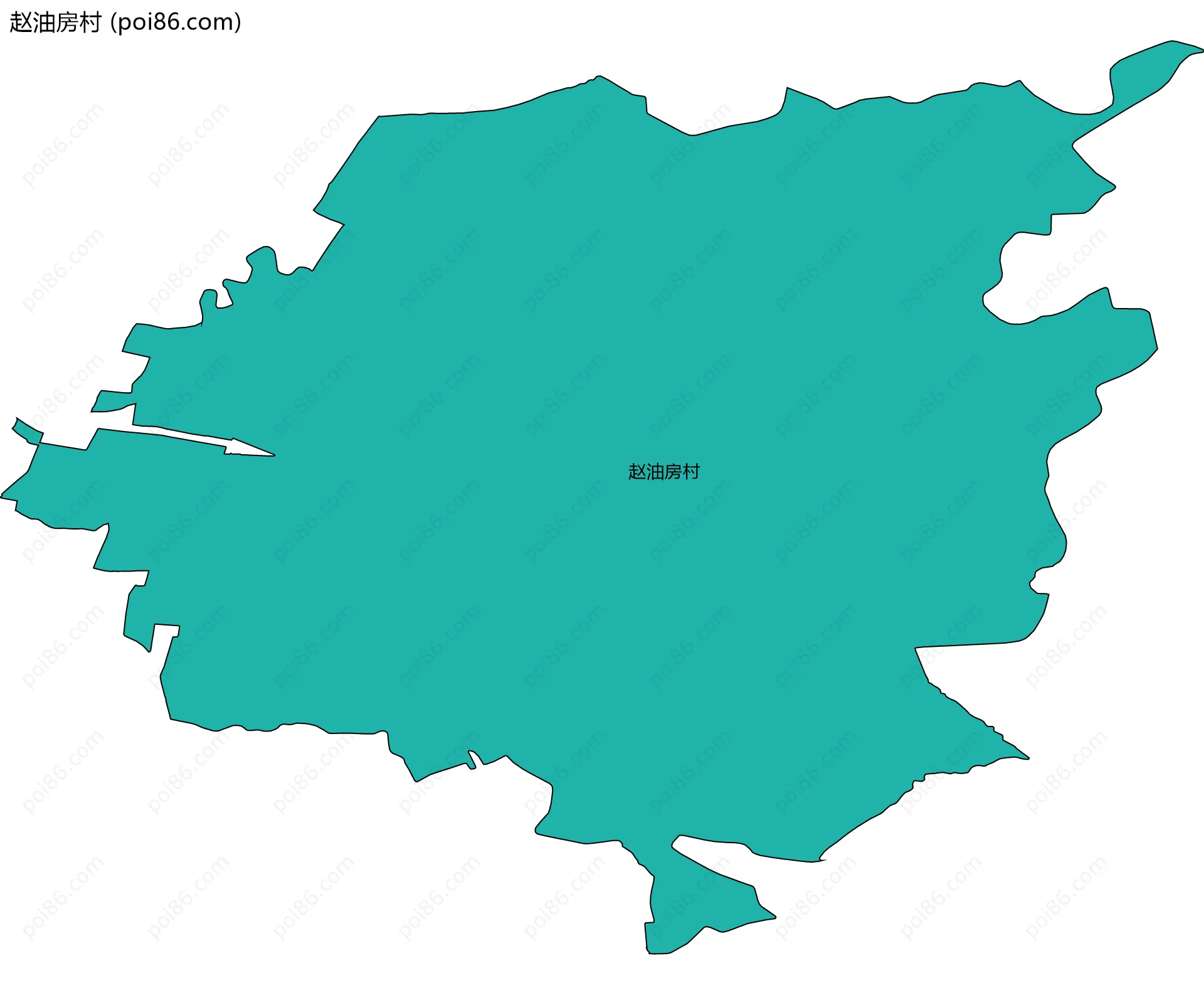 赵油房村边界地图