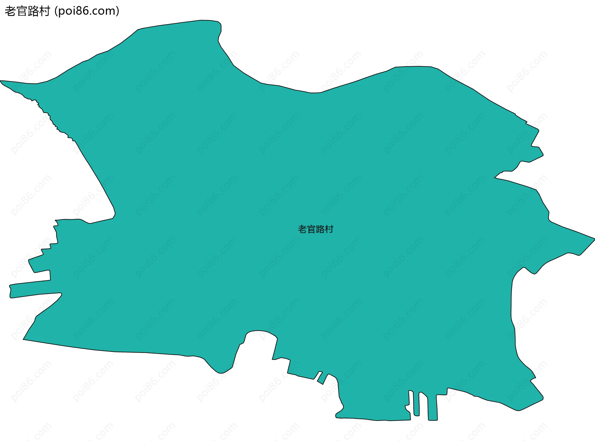 老官路村边界地图