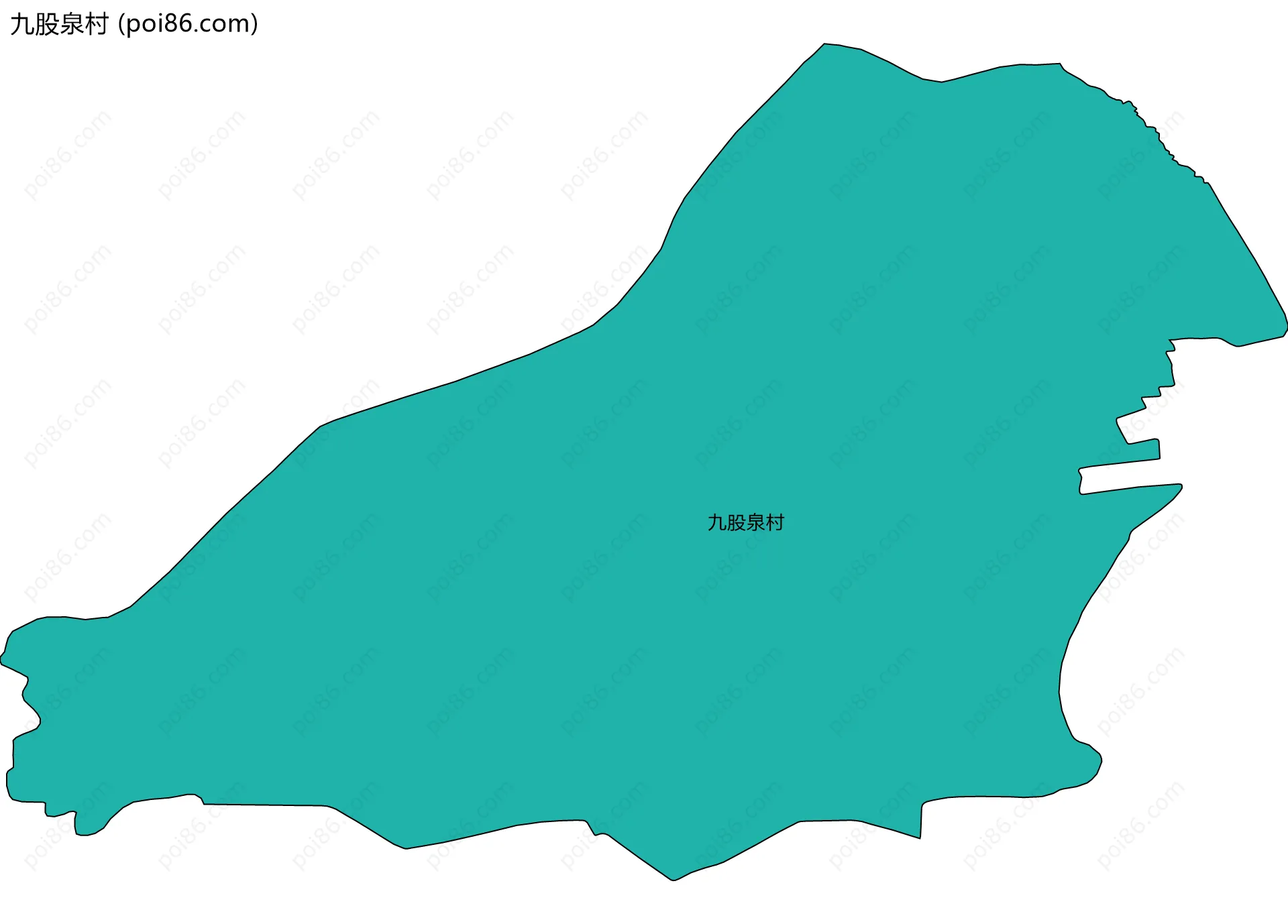 九股泉村边界地图