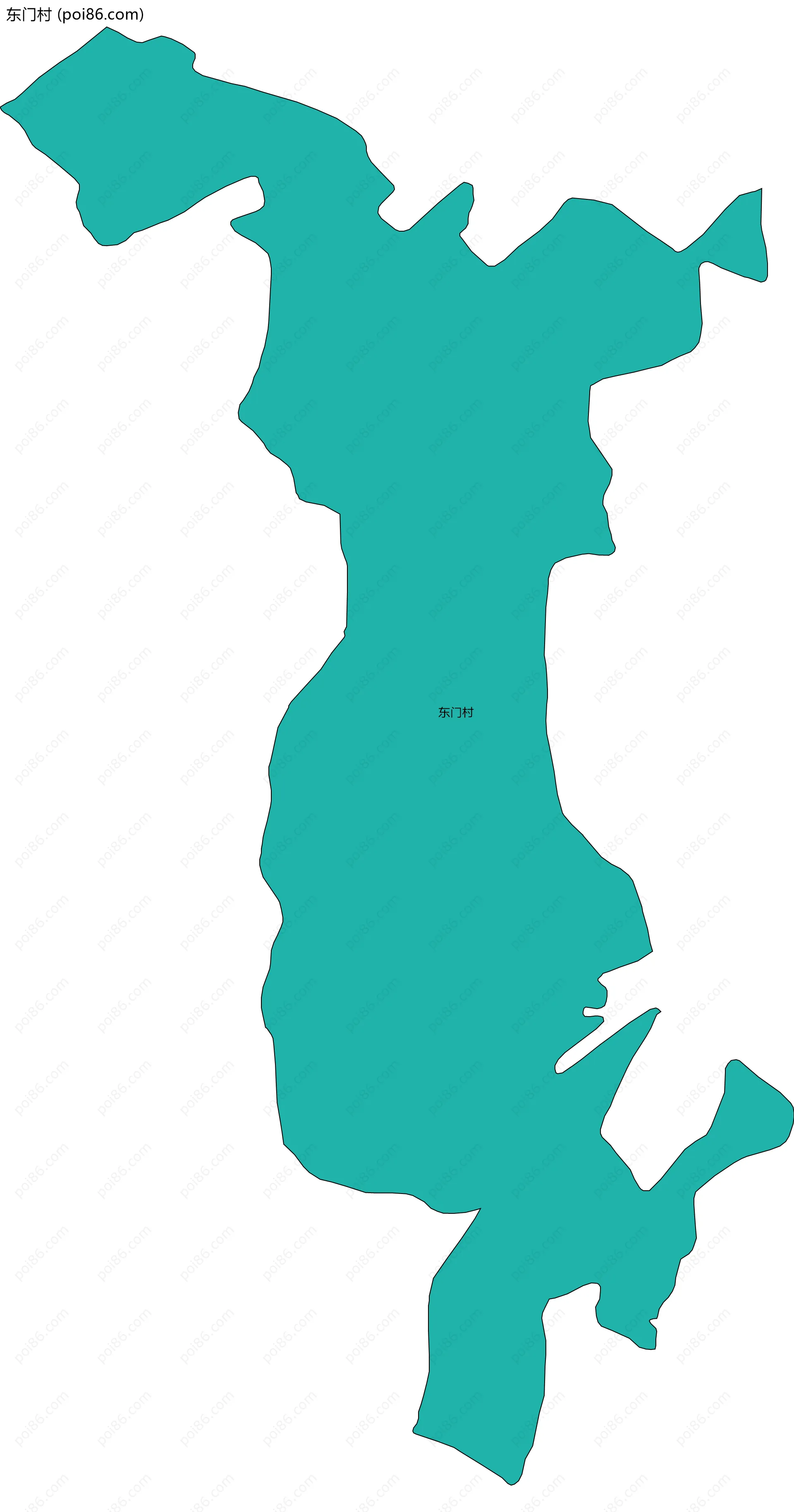 东门村边界地图