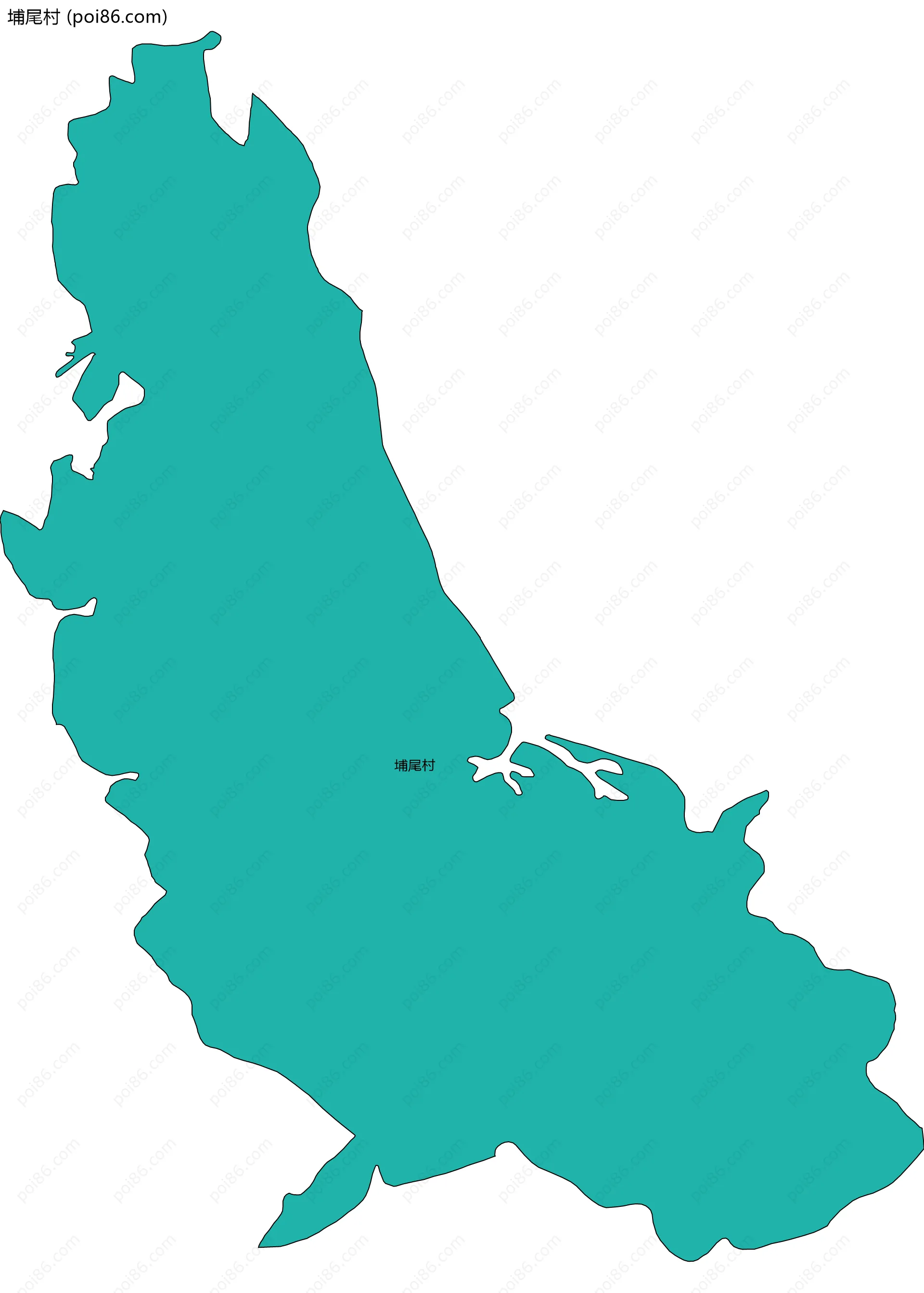 埔尾村边界地图