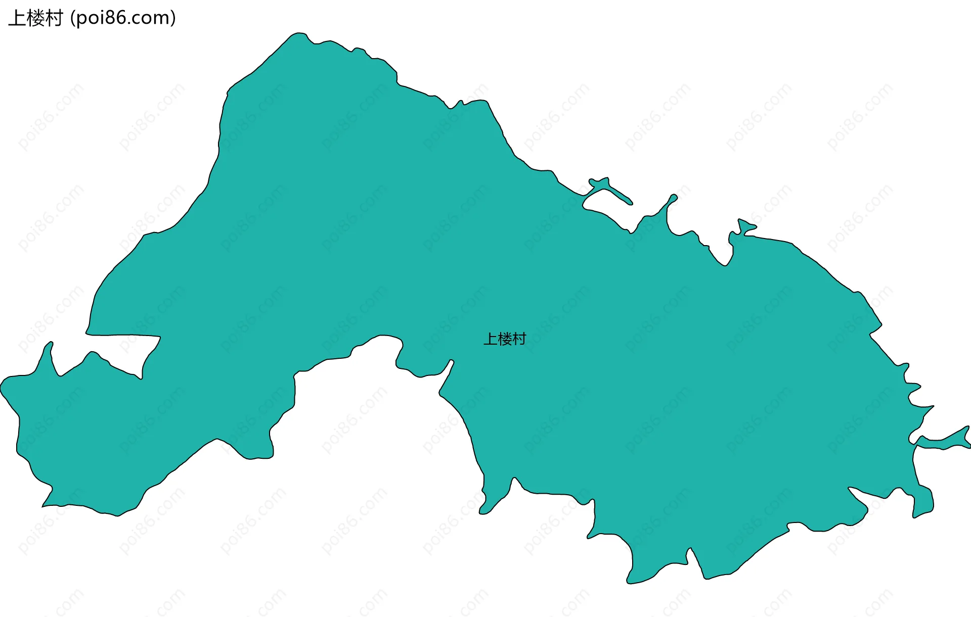 上楼村边界地图