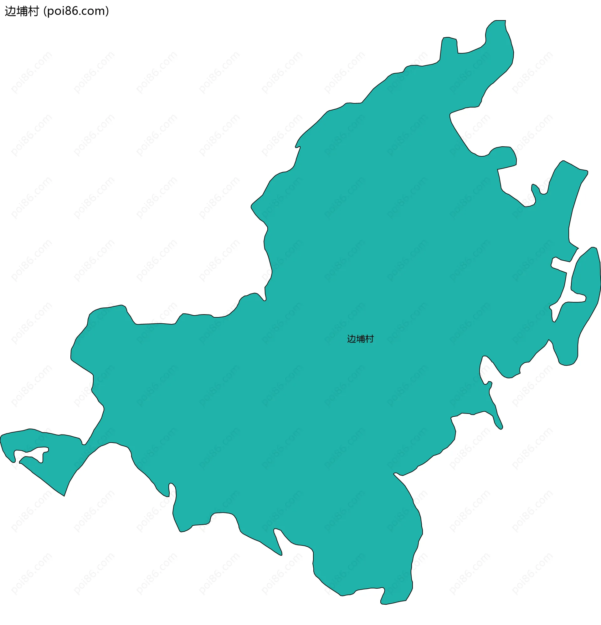 边埔村边界地图