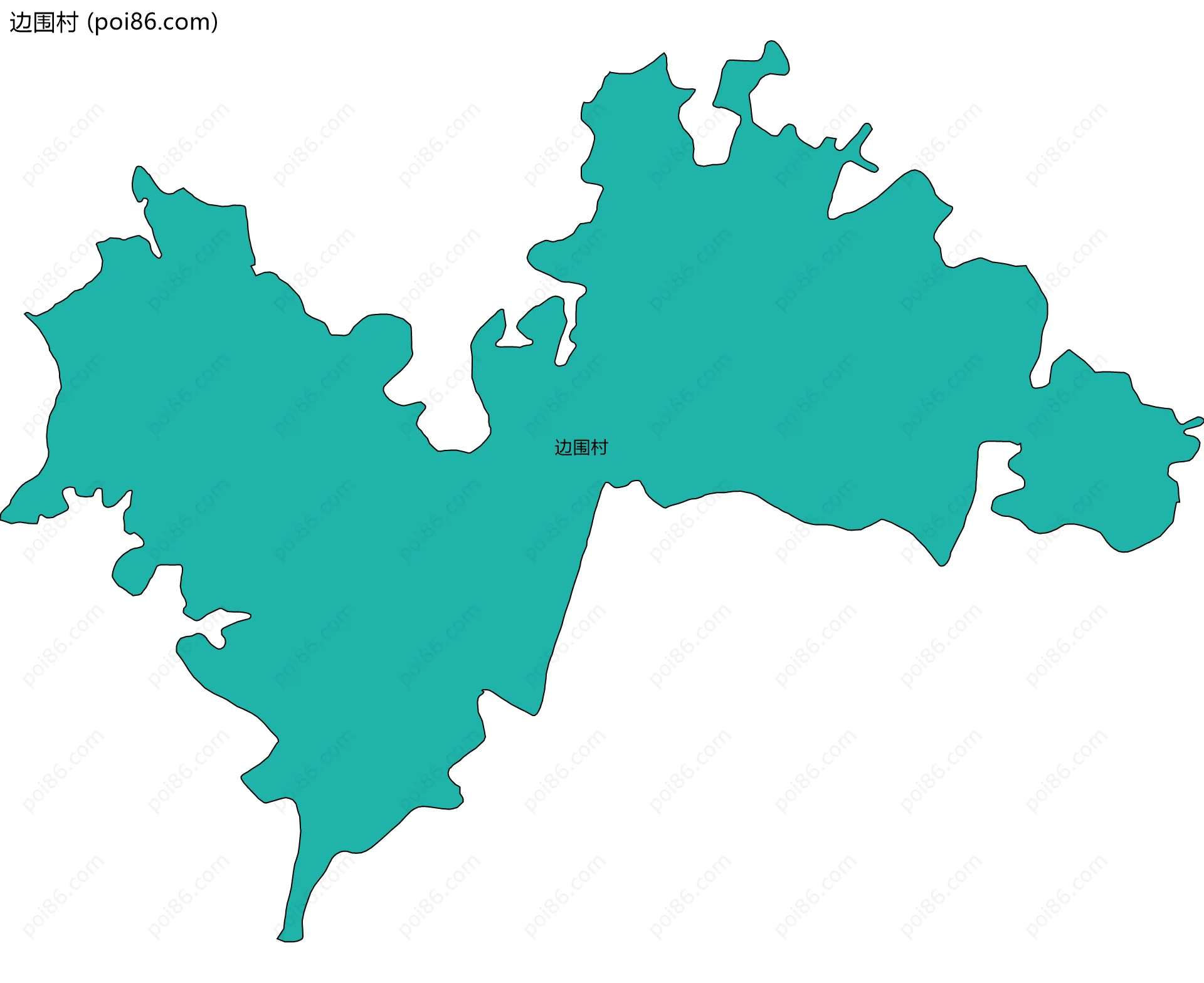 边围村边界地图