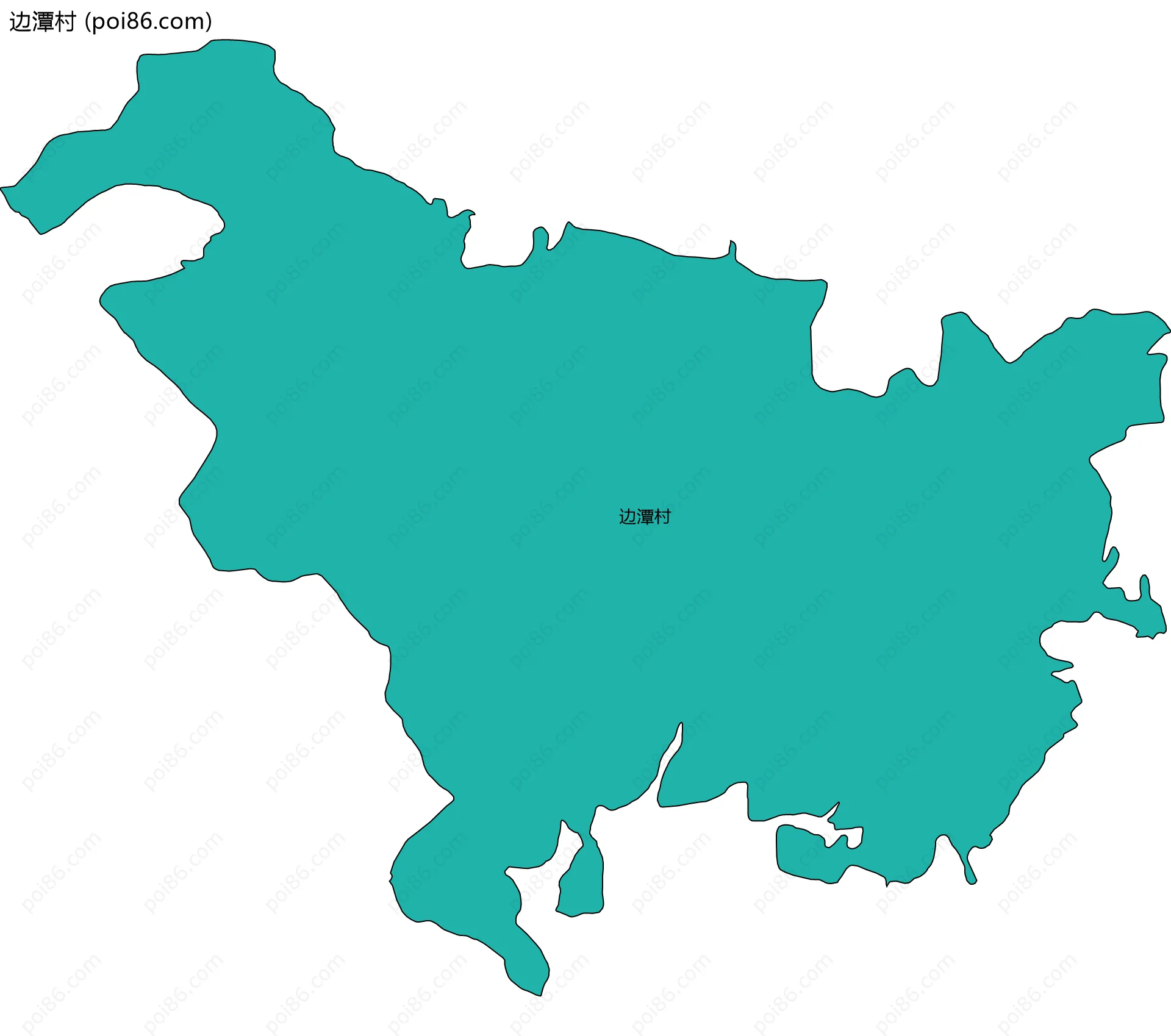 边潭村边界地图