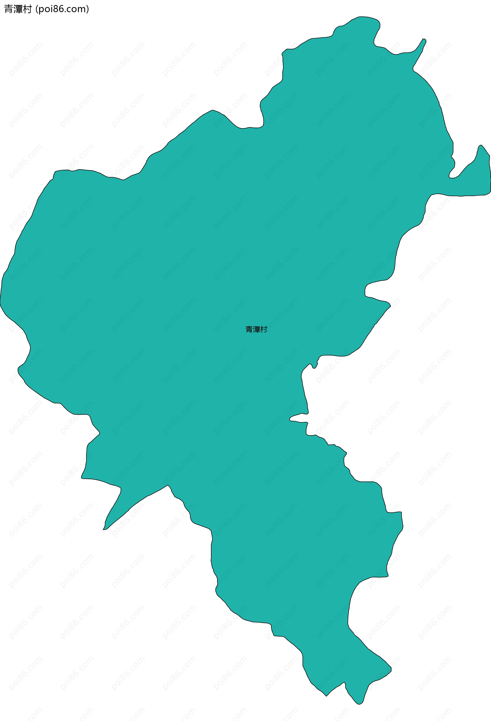 青潭村边界地图