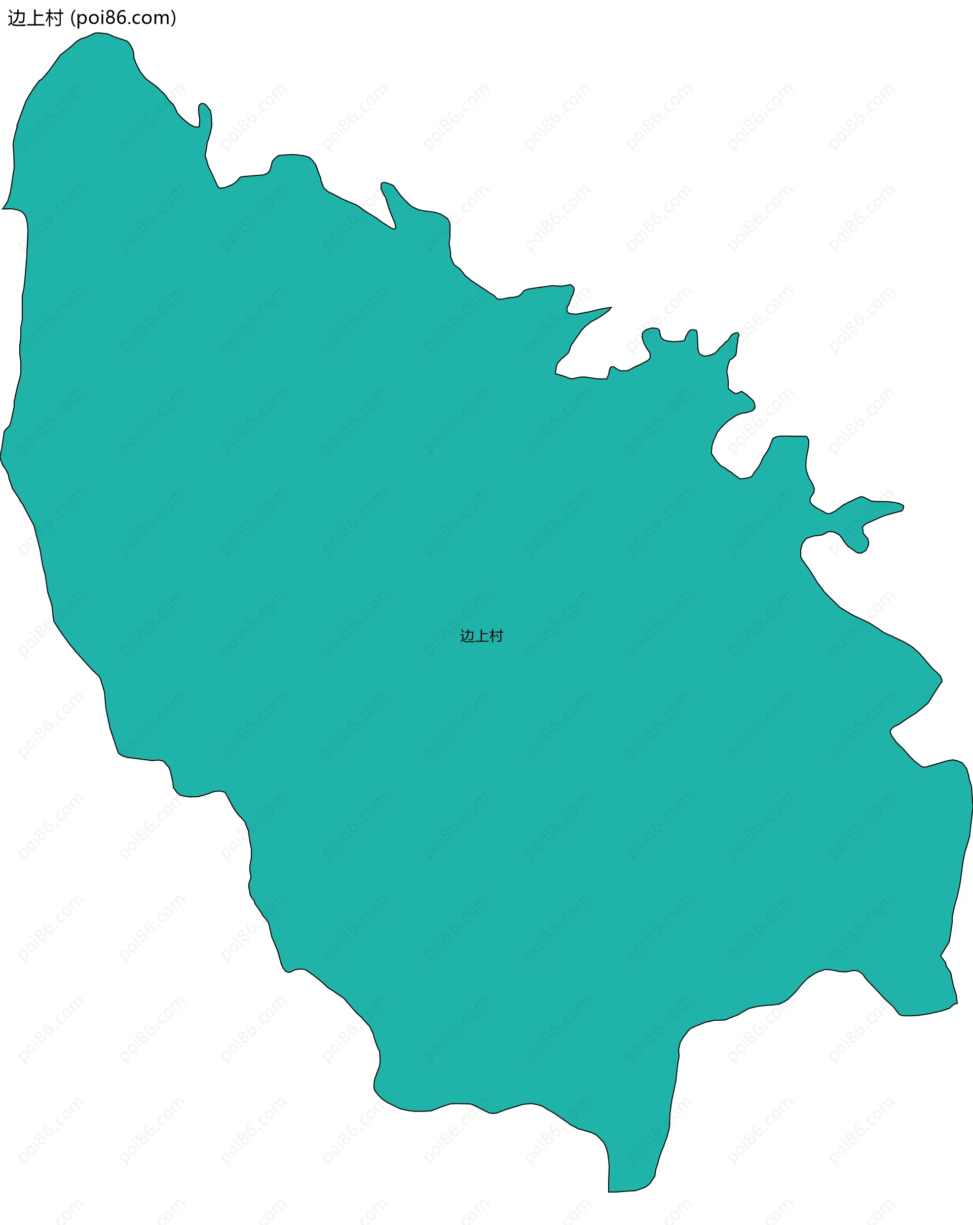 边上村边界地图