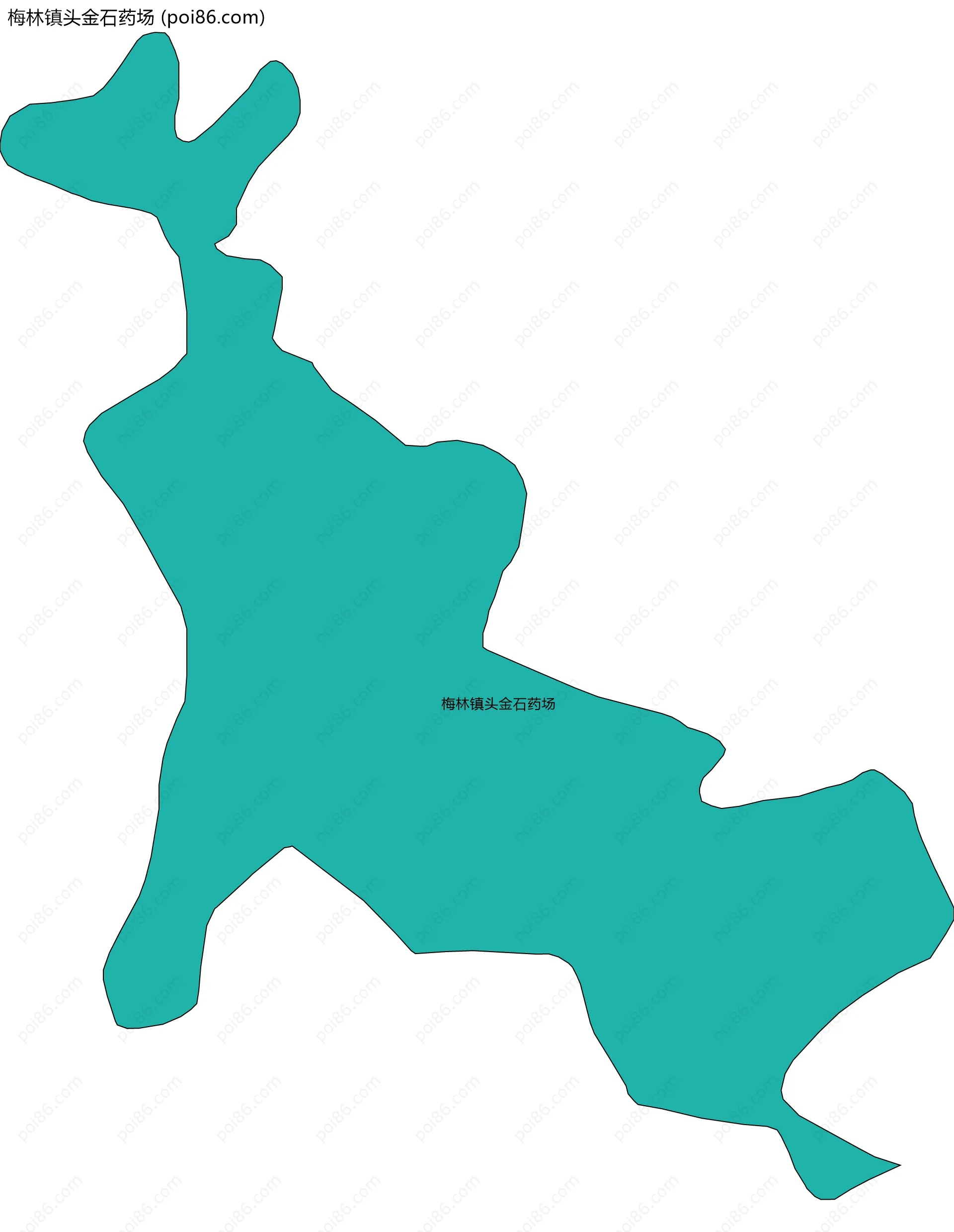 梅林镇头金石药场边界地图