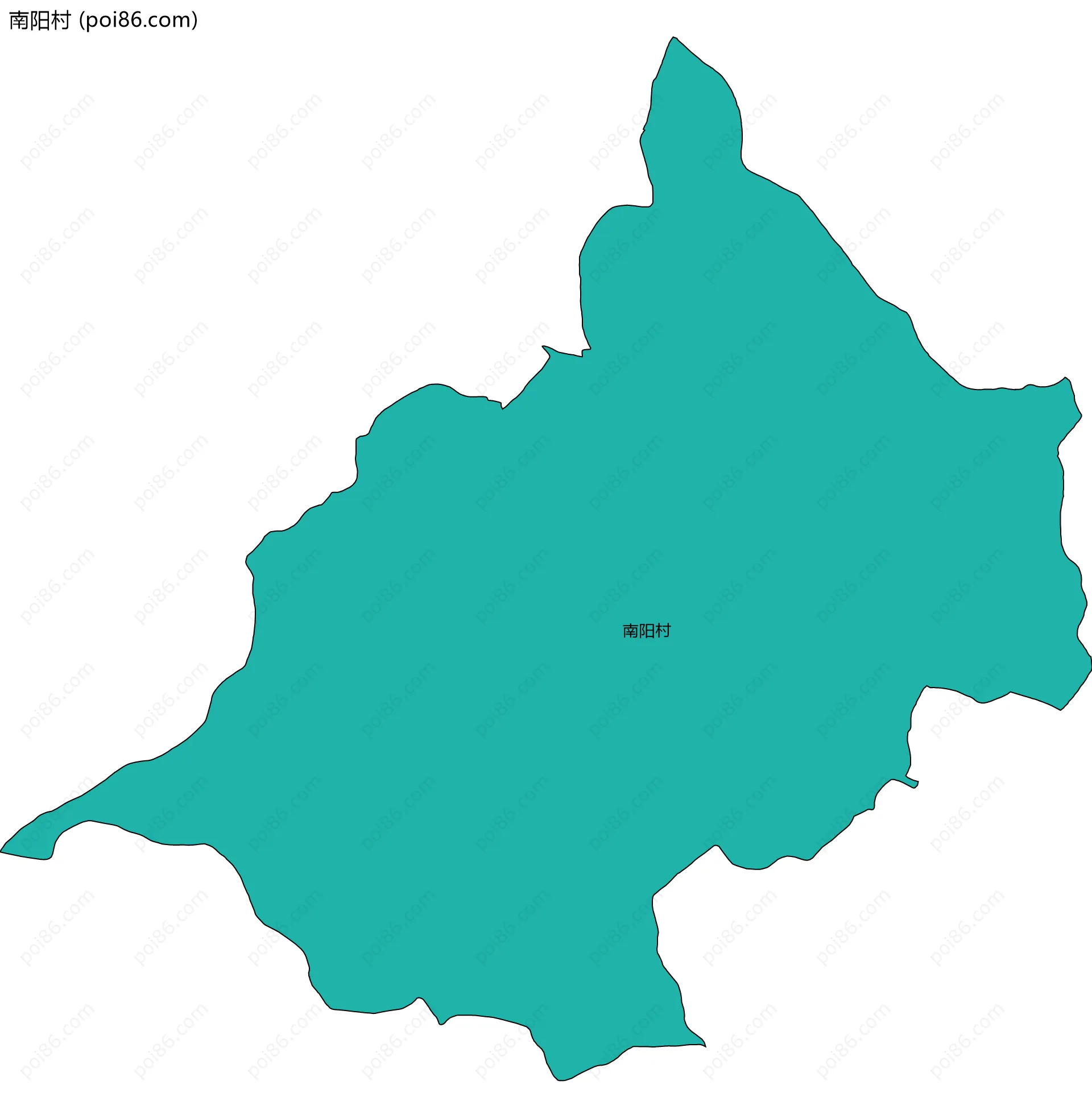 南阳村边界地图