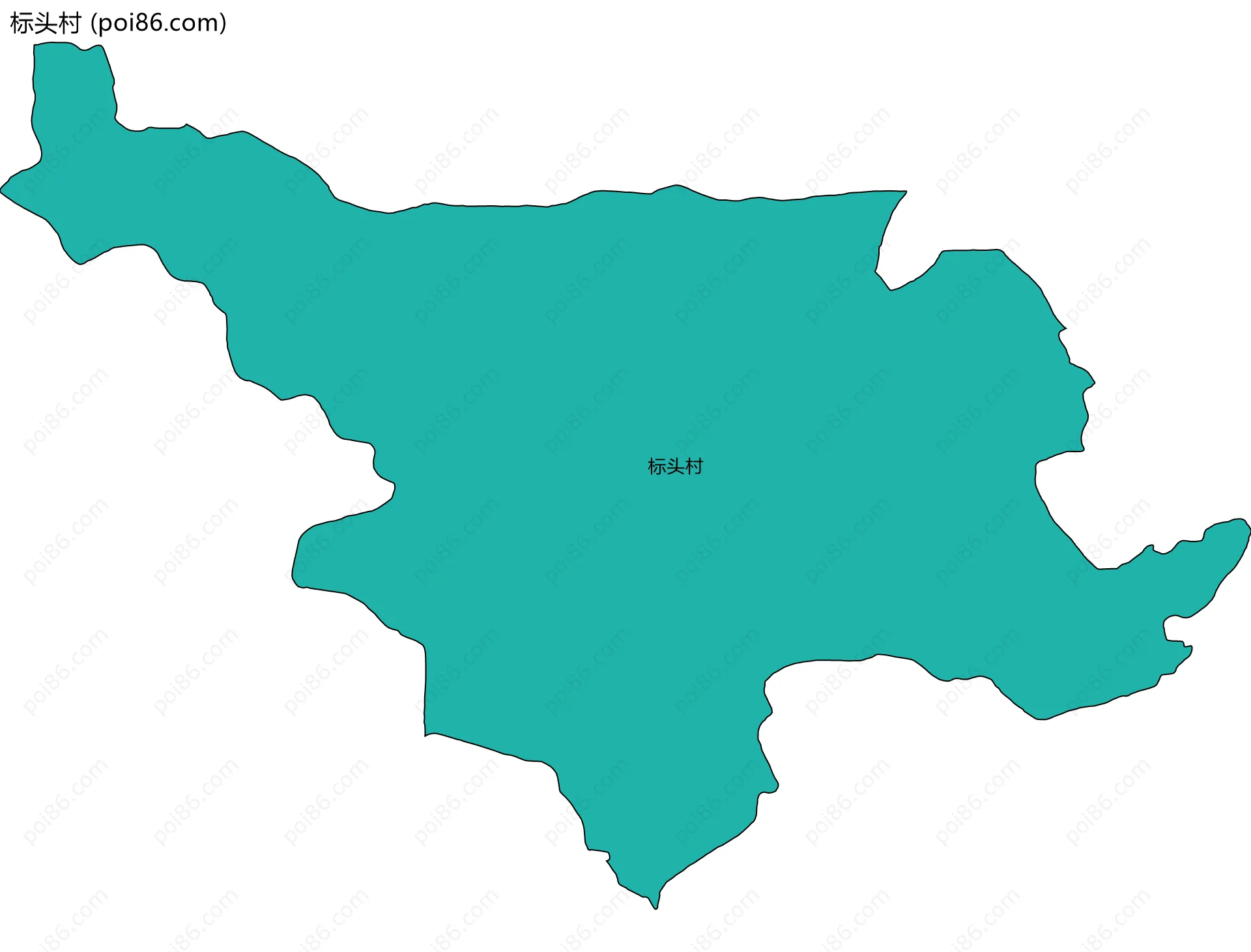 标头村边界地图