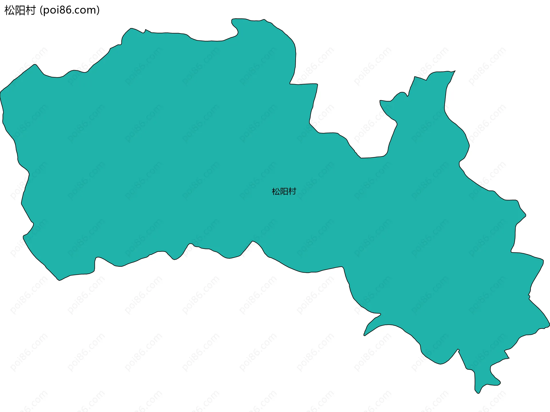 松阳村边界地图