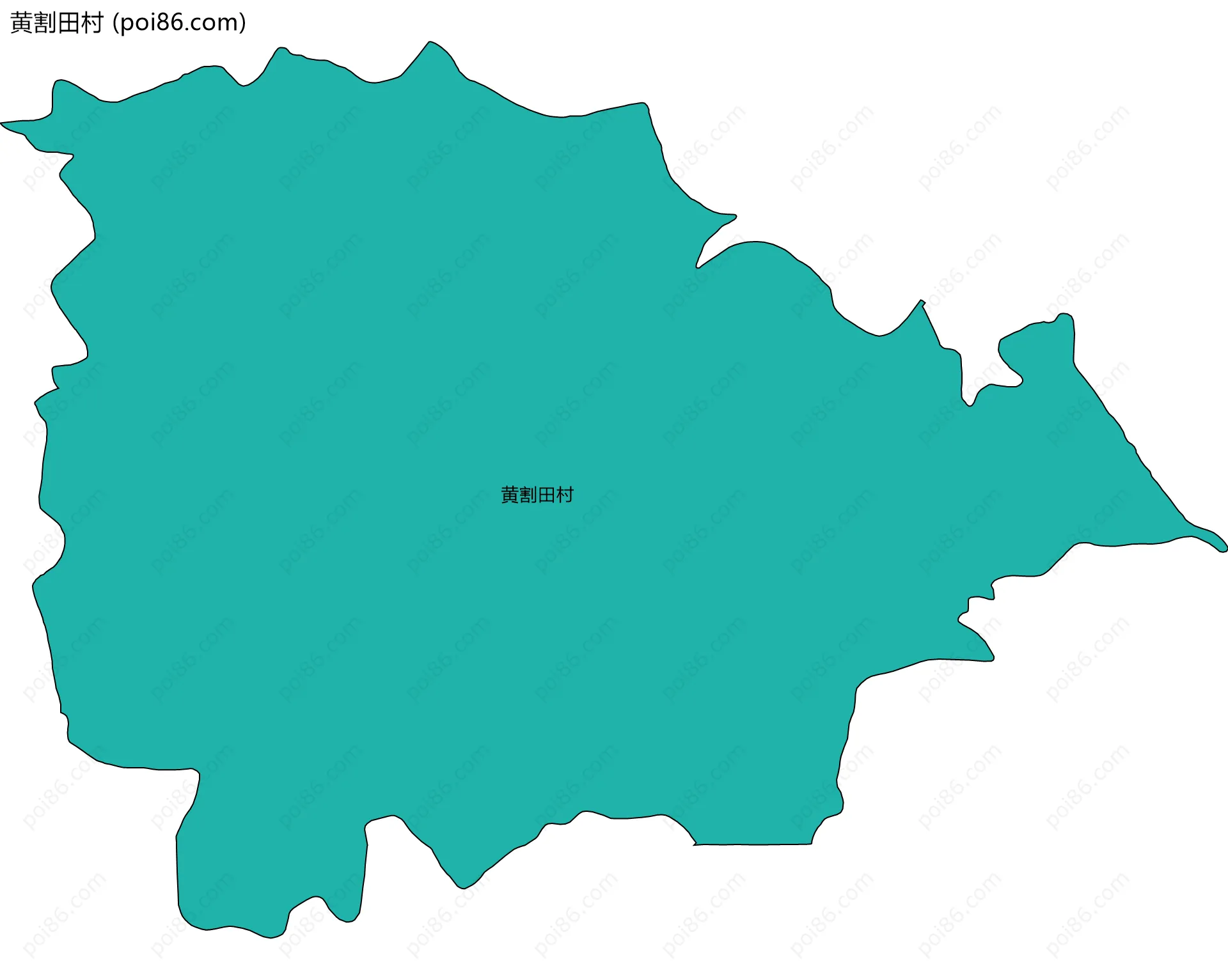 黄割田村边界地图