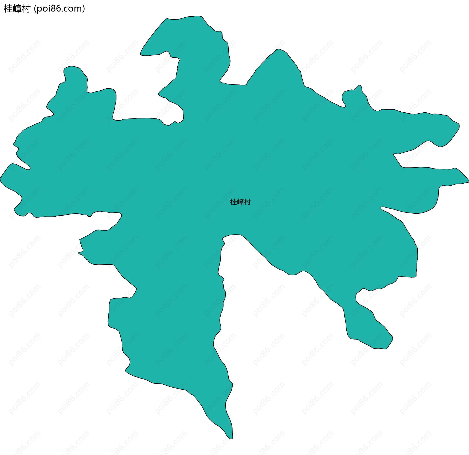 桂嶂村边界地图