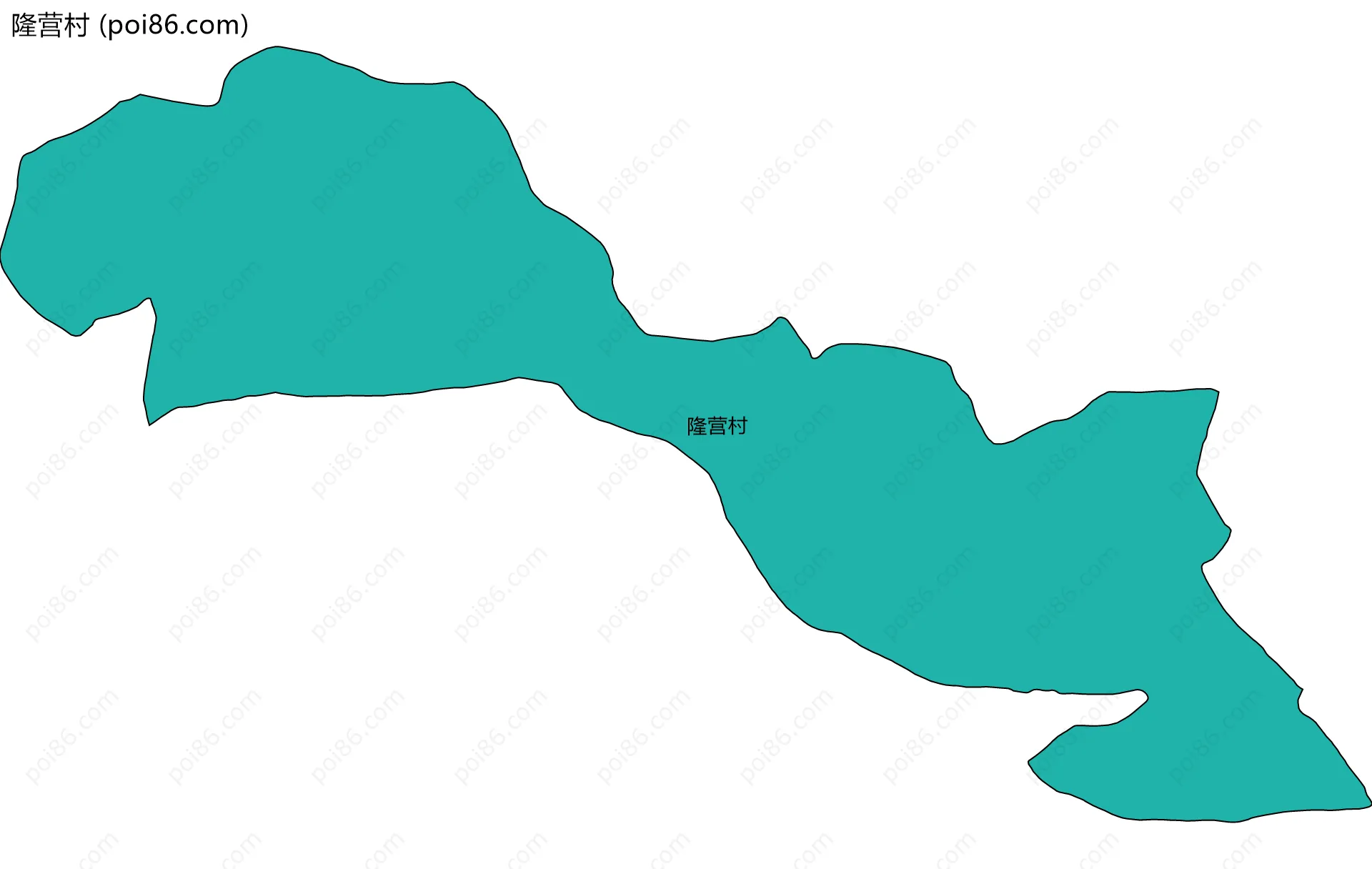 隆营村边界地图