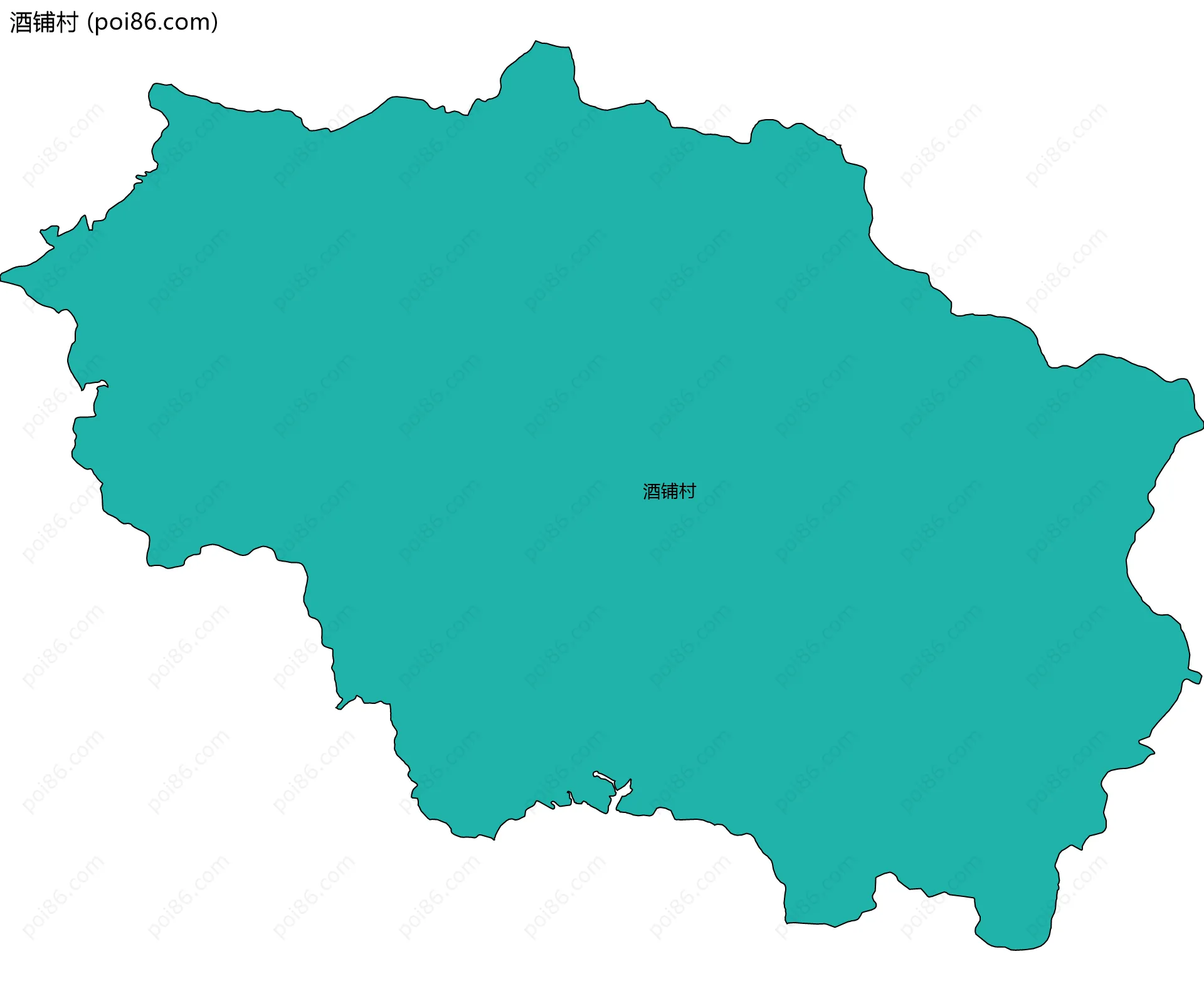 酒铺村边界地图