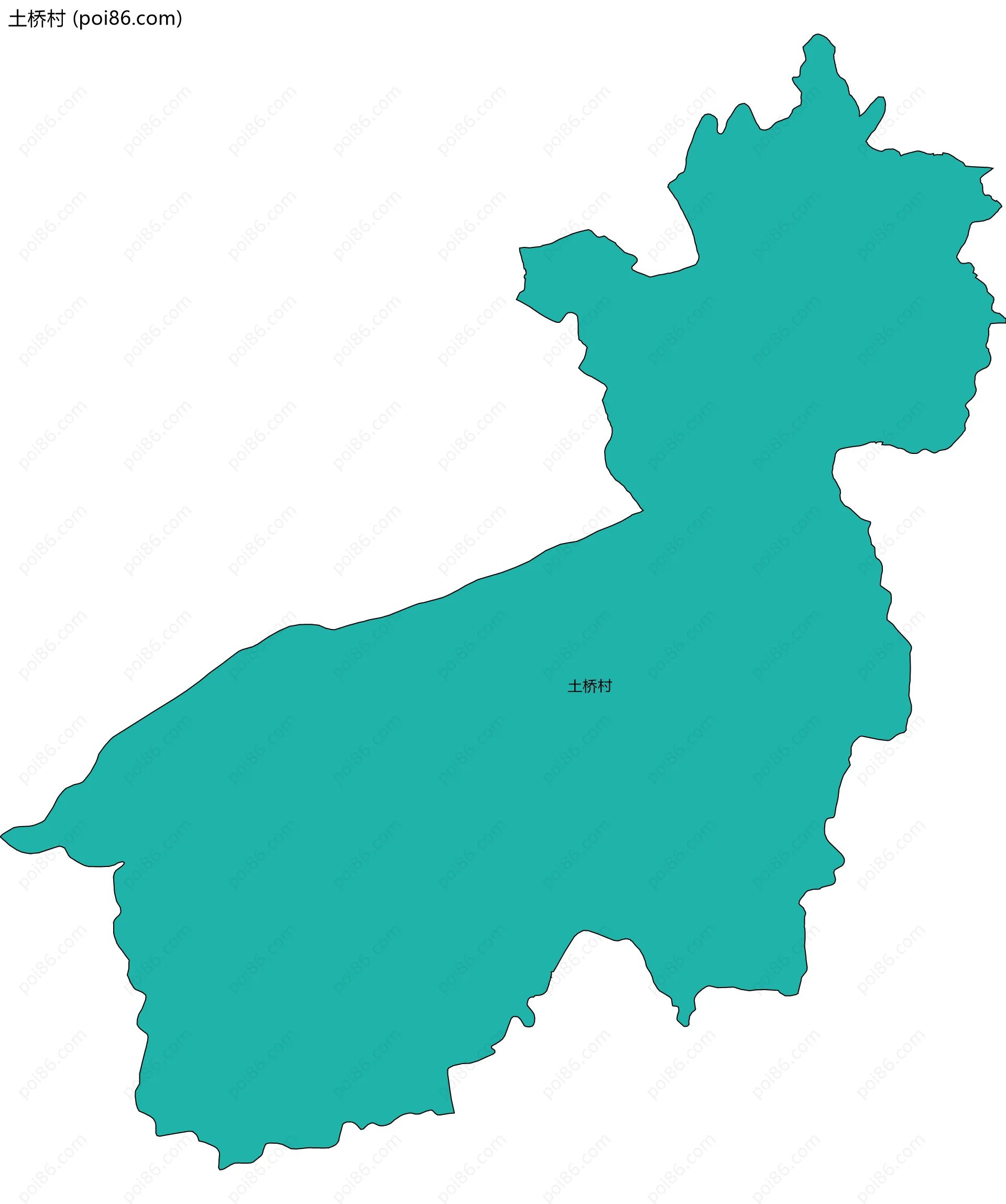 土桥村边界地图