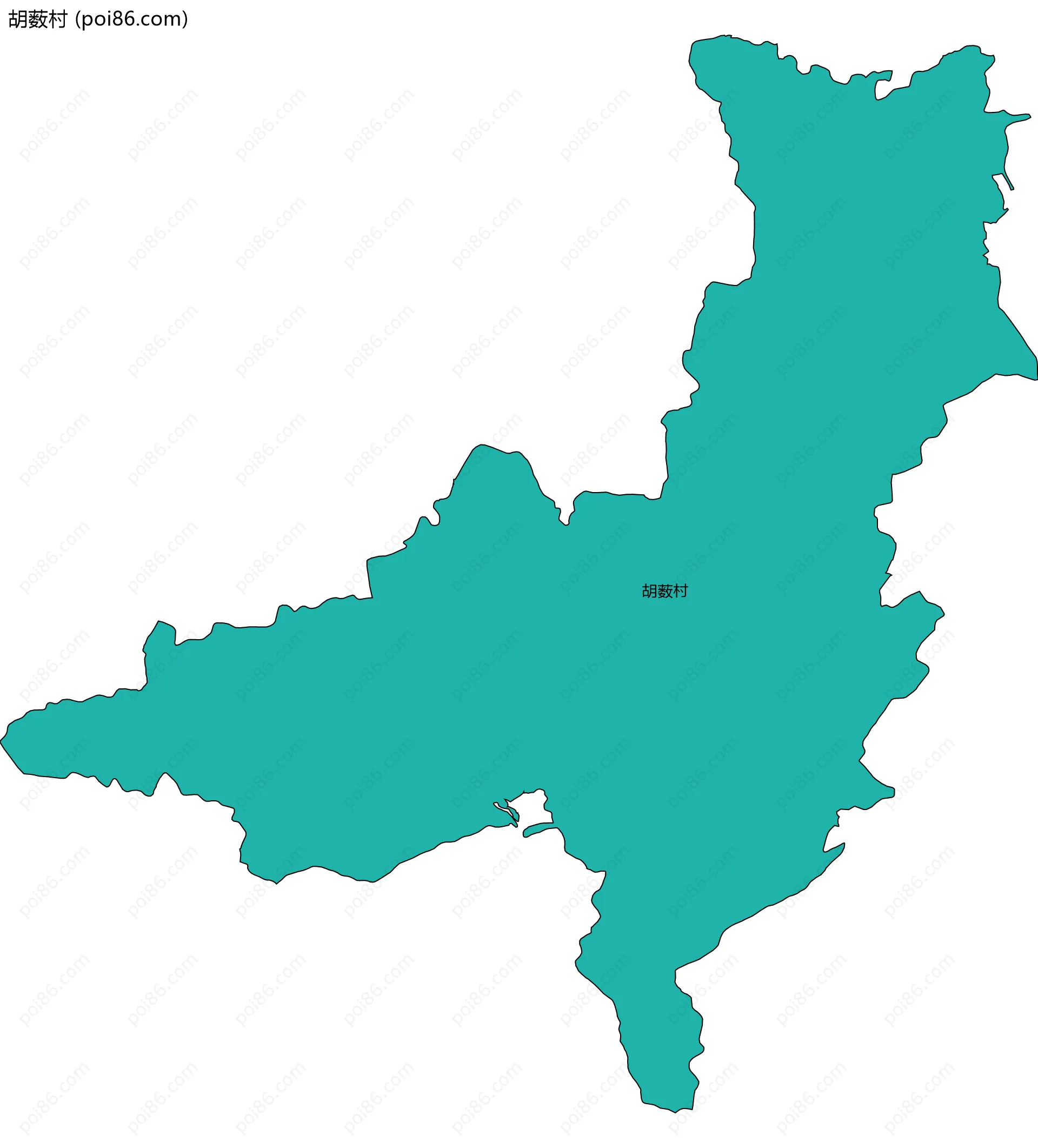 胡薮村边界地图