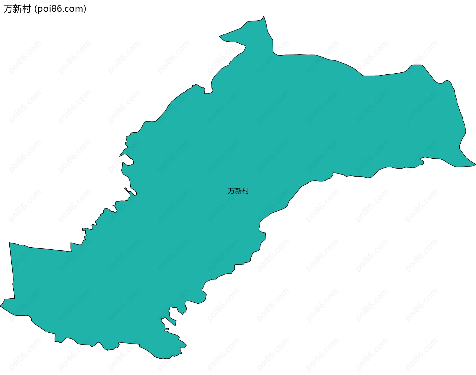 万新村边界地图