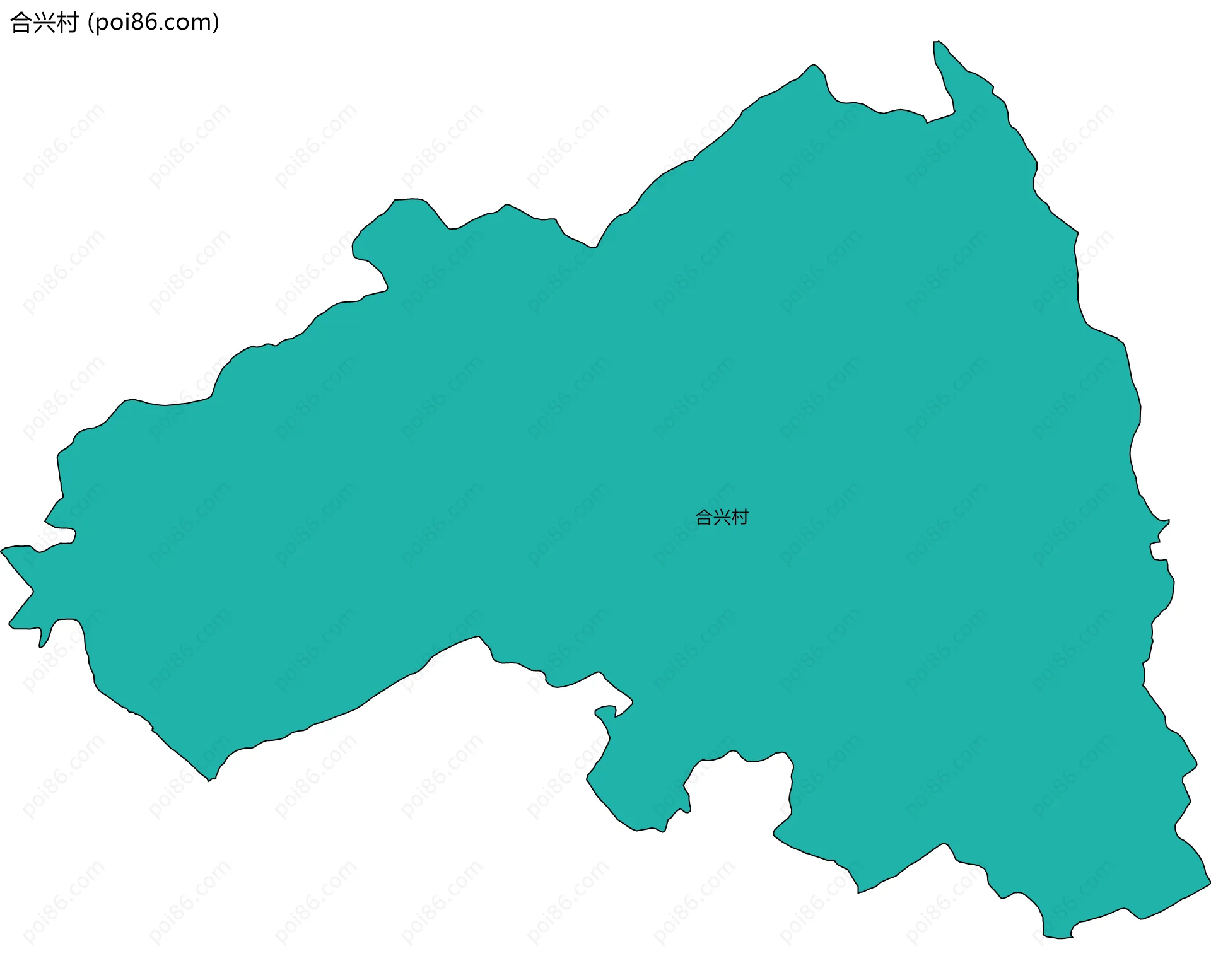 合兴村边界地图