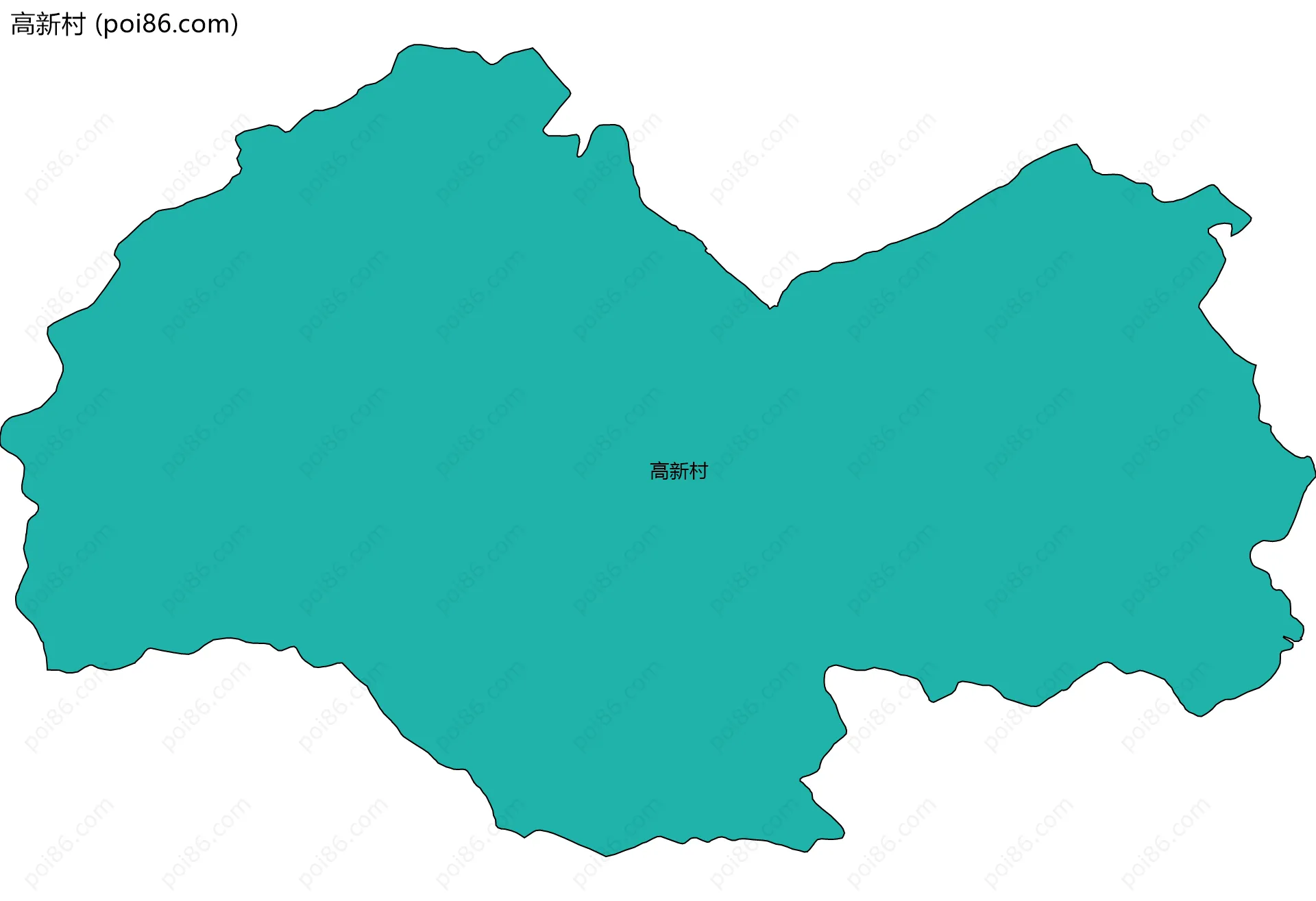 高新村边界地图