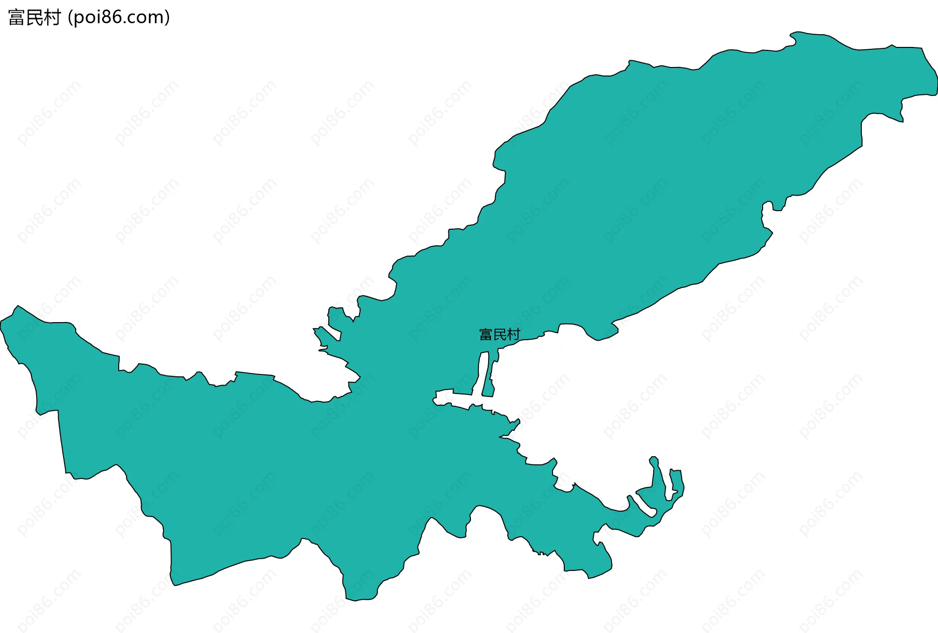 富民村边界地图