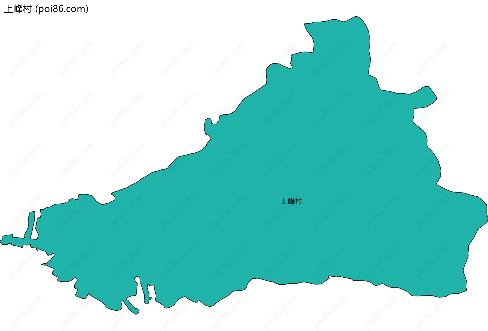 上峰村边界地图