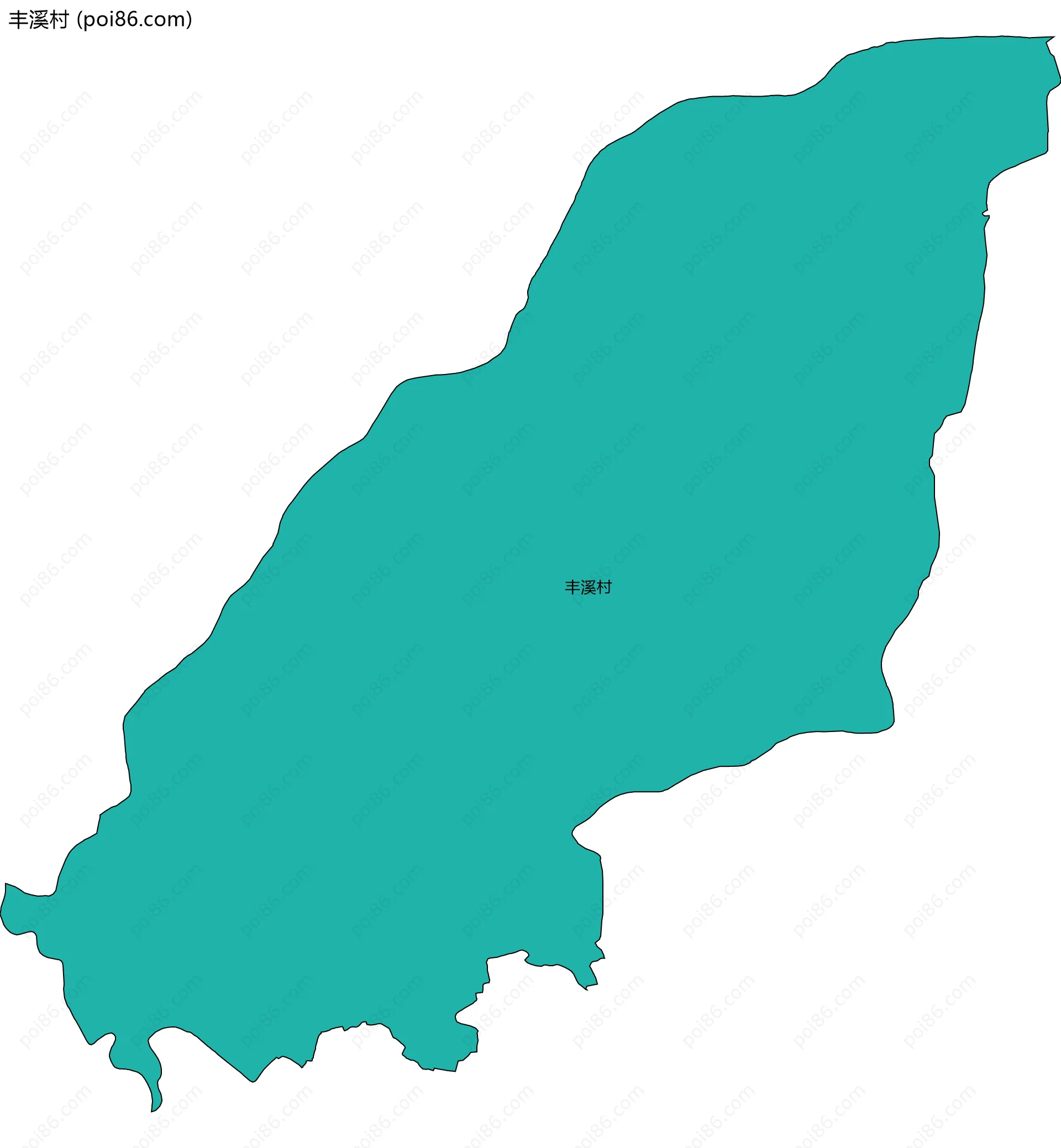 丰溪村边界地图