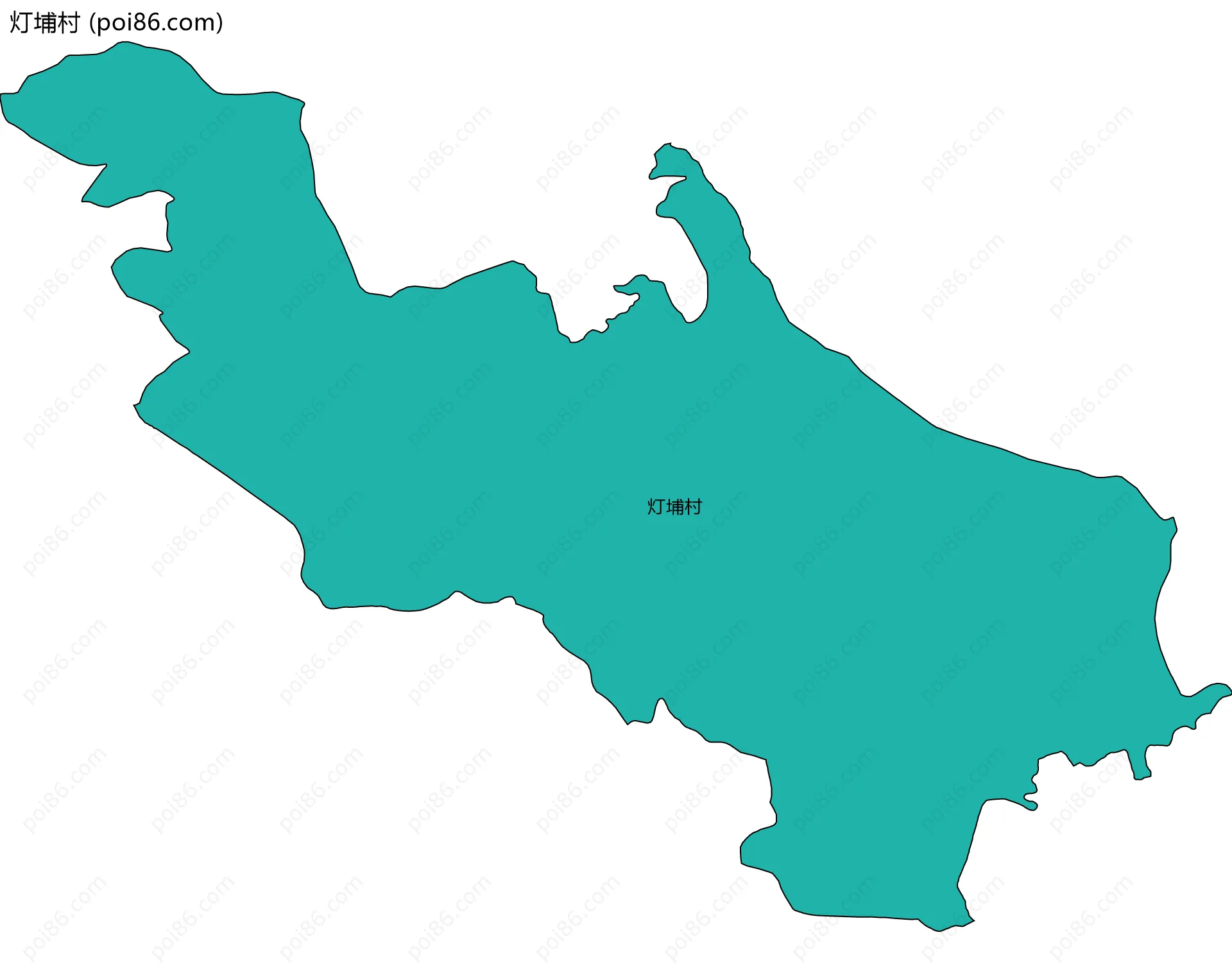 灯埔村边界地图