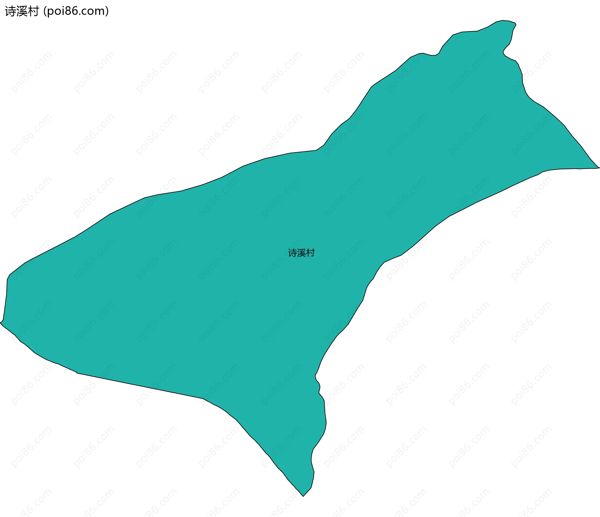 诗溪村边界地图