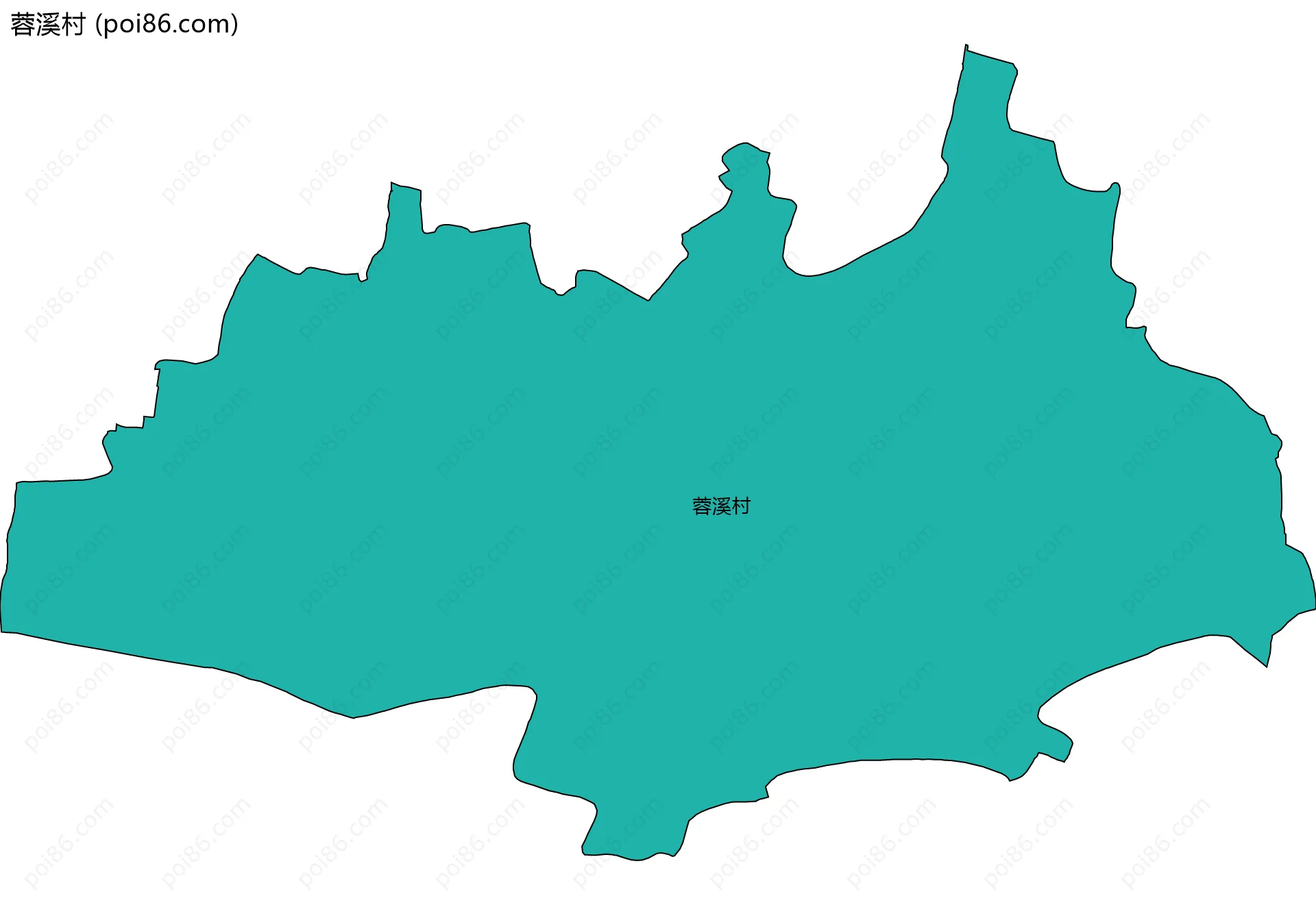 蓉溪村边界地图
