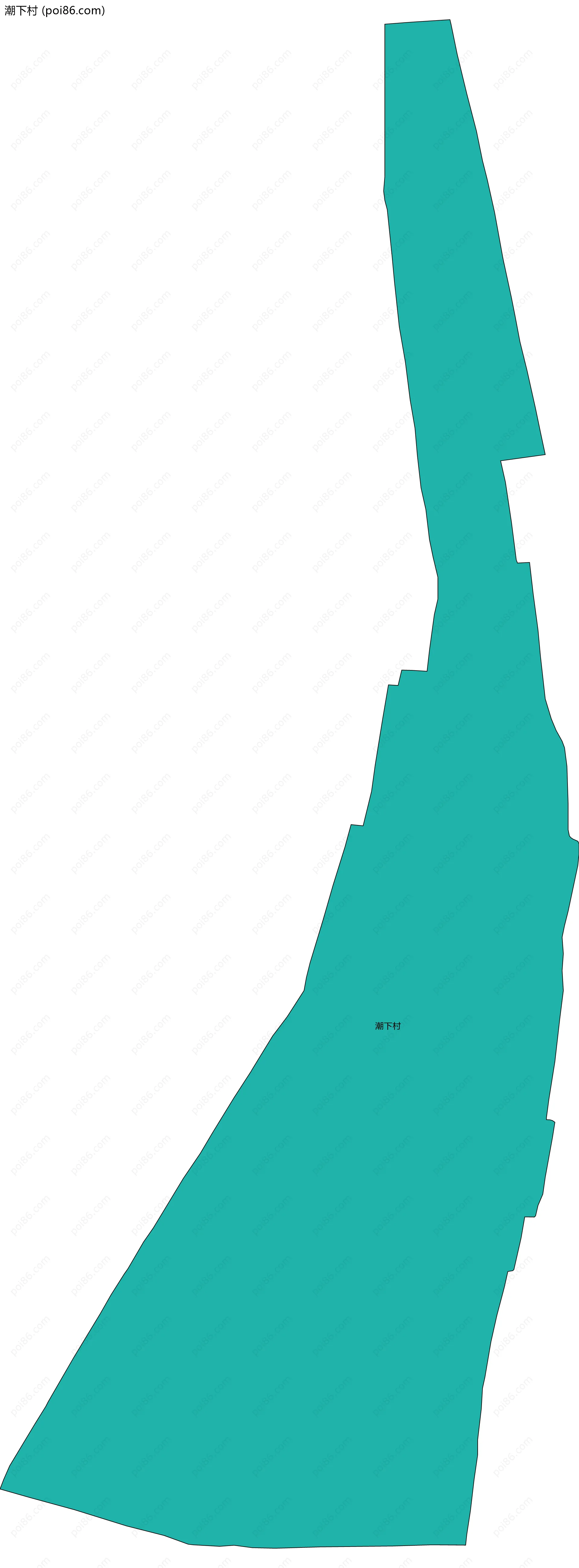 潮下村边界地图