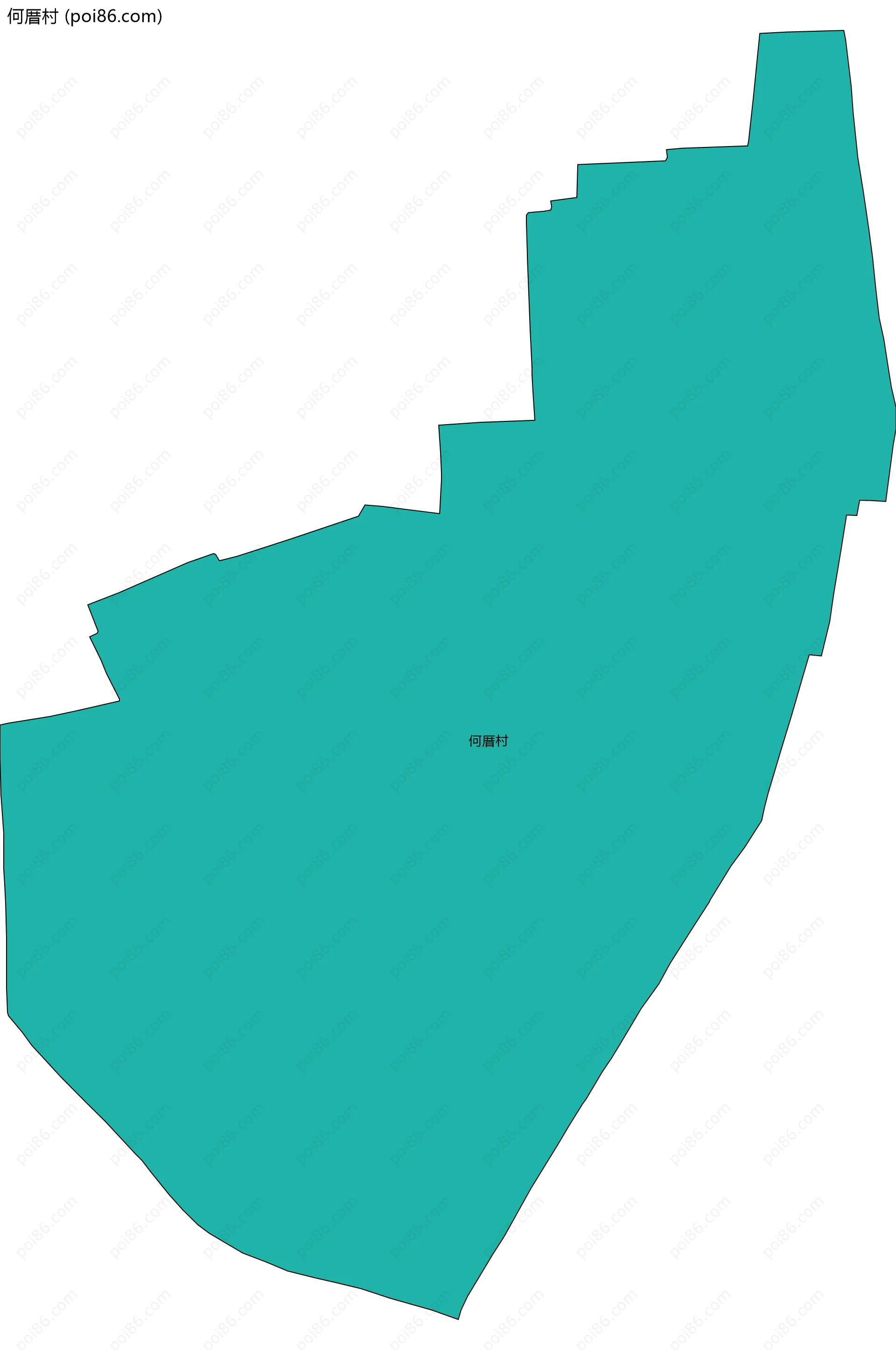 何厝村边界地图