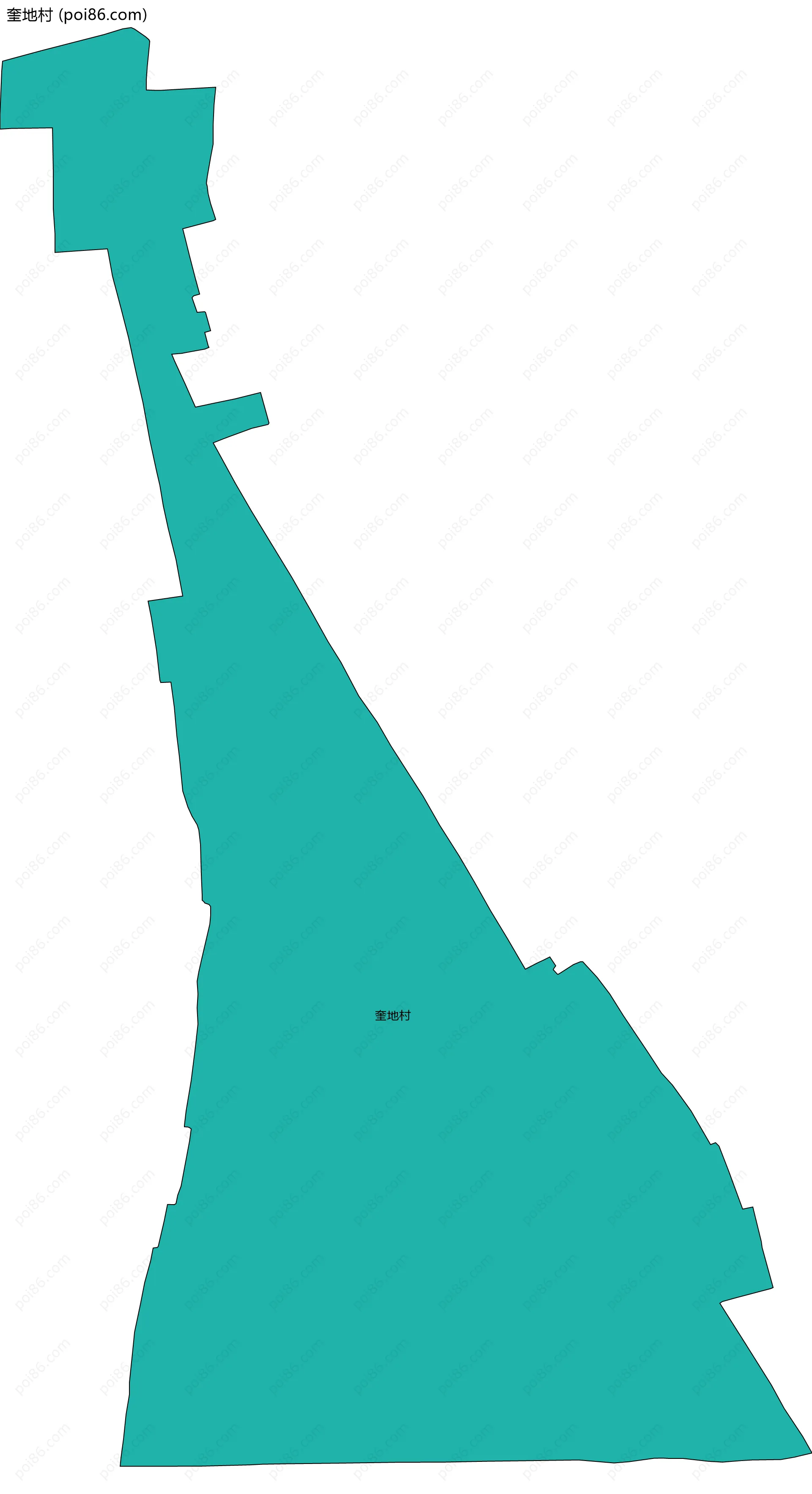 奎地村边界地图