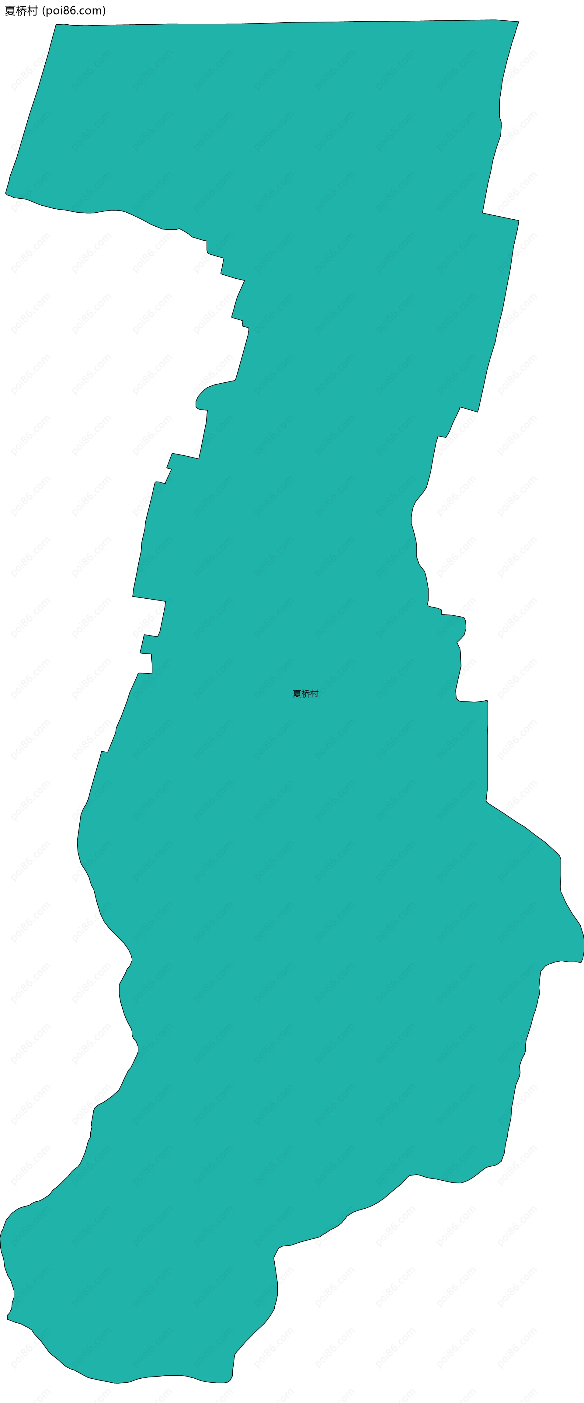 夏桥村边界地图