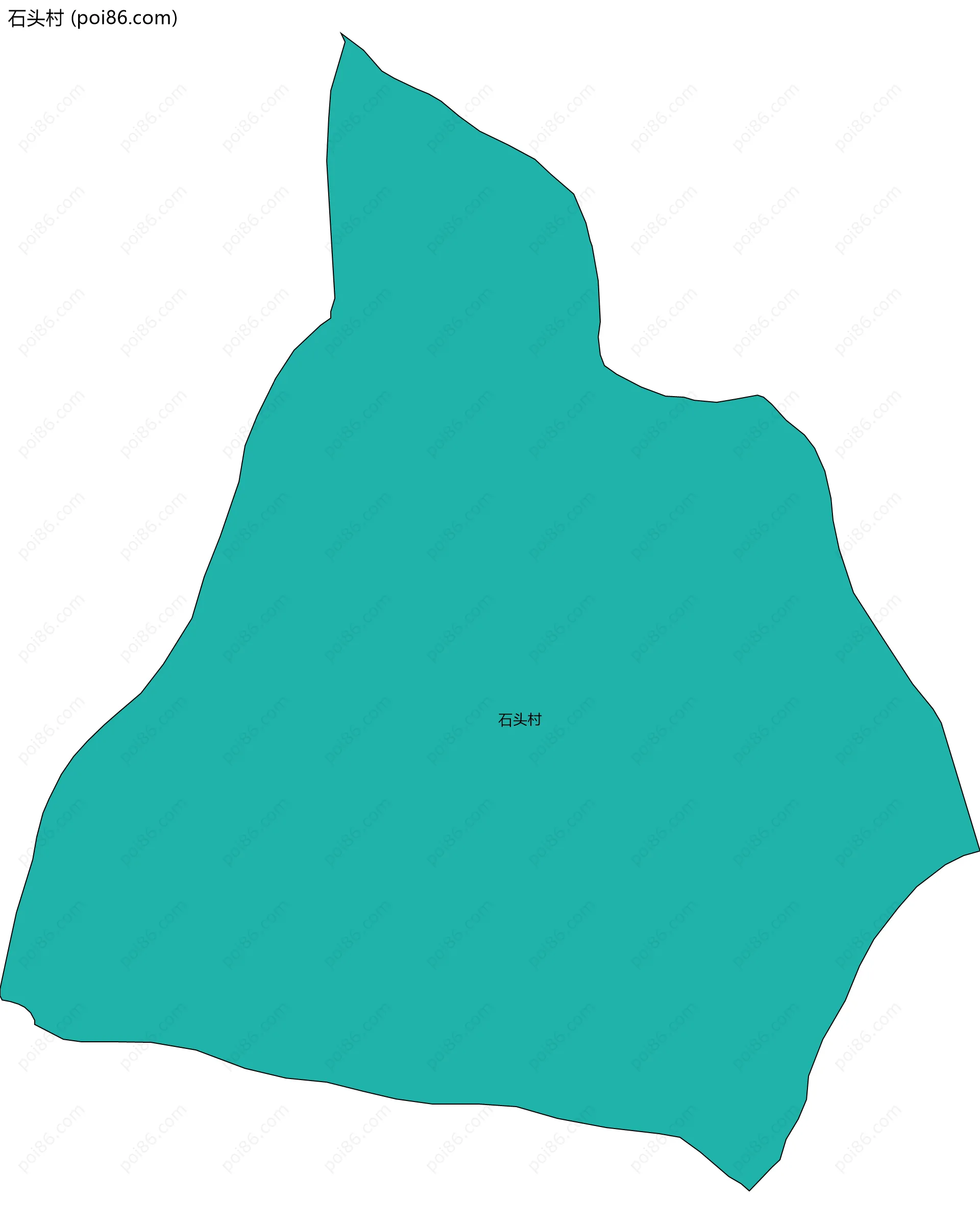 石头村边界地图