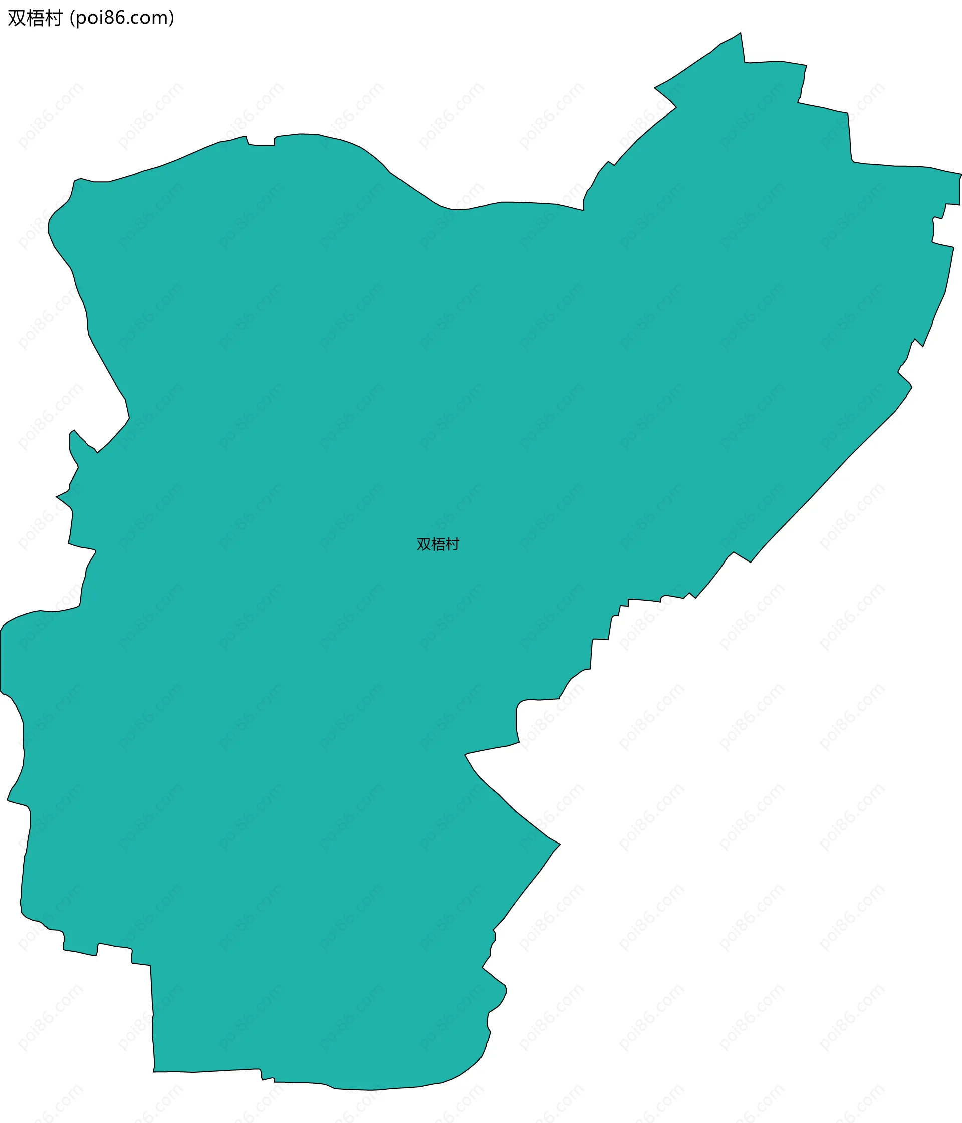 双梧村边界地图