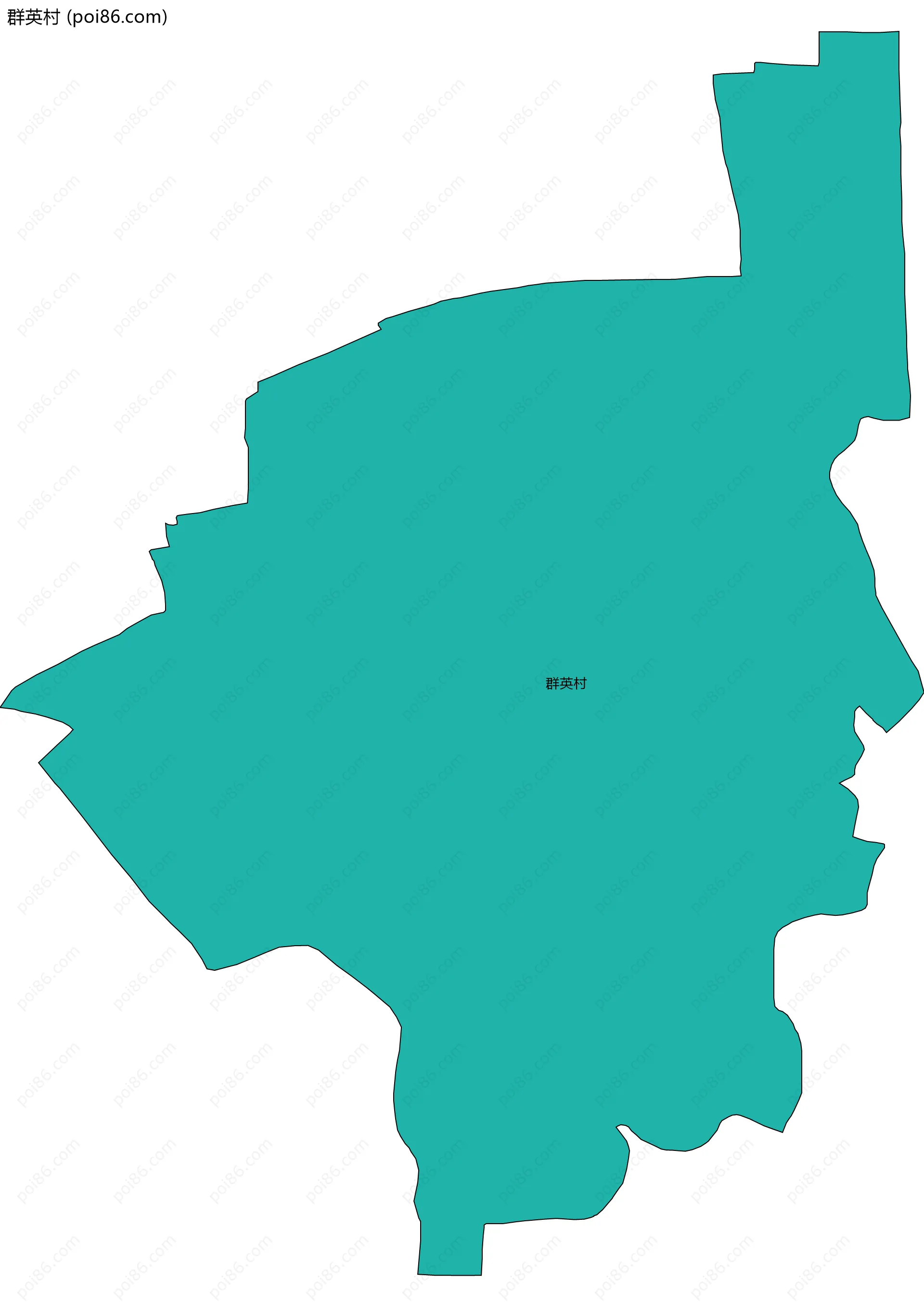 群英村边界地图