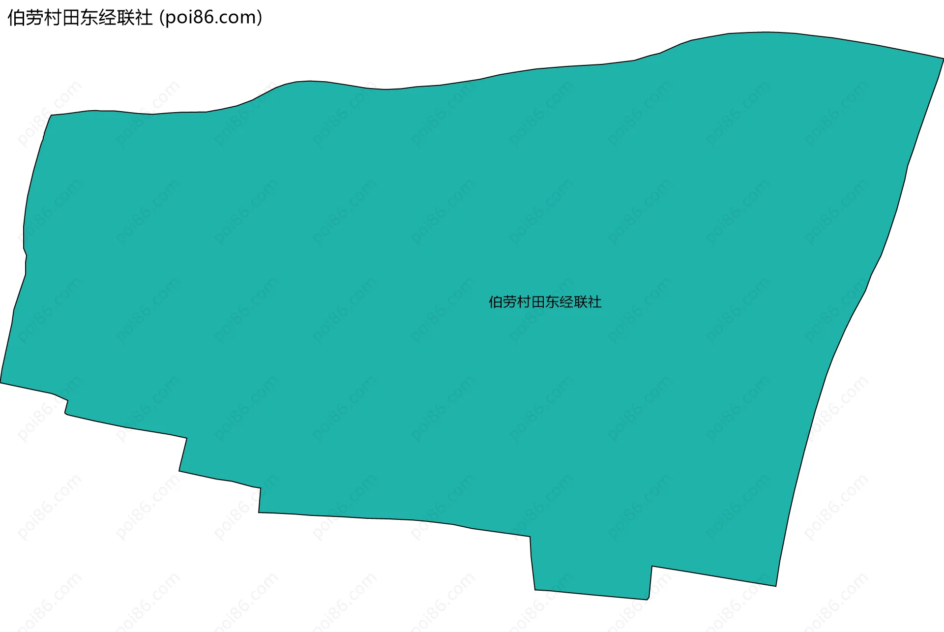 伯劳村田东经联社边界地图