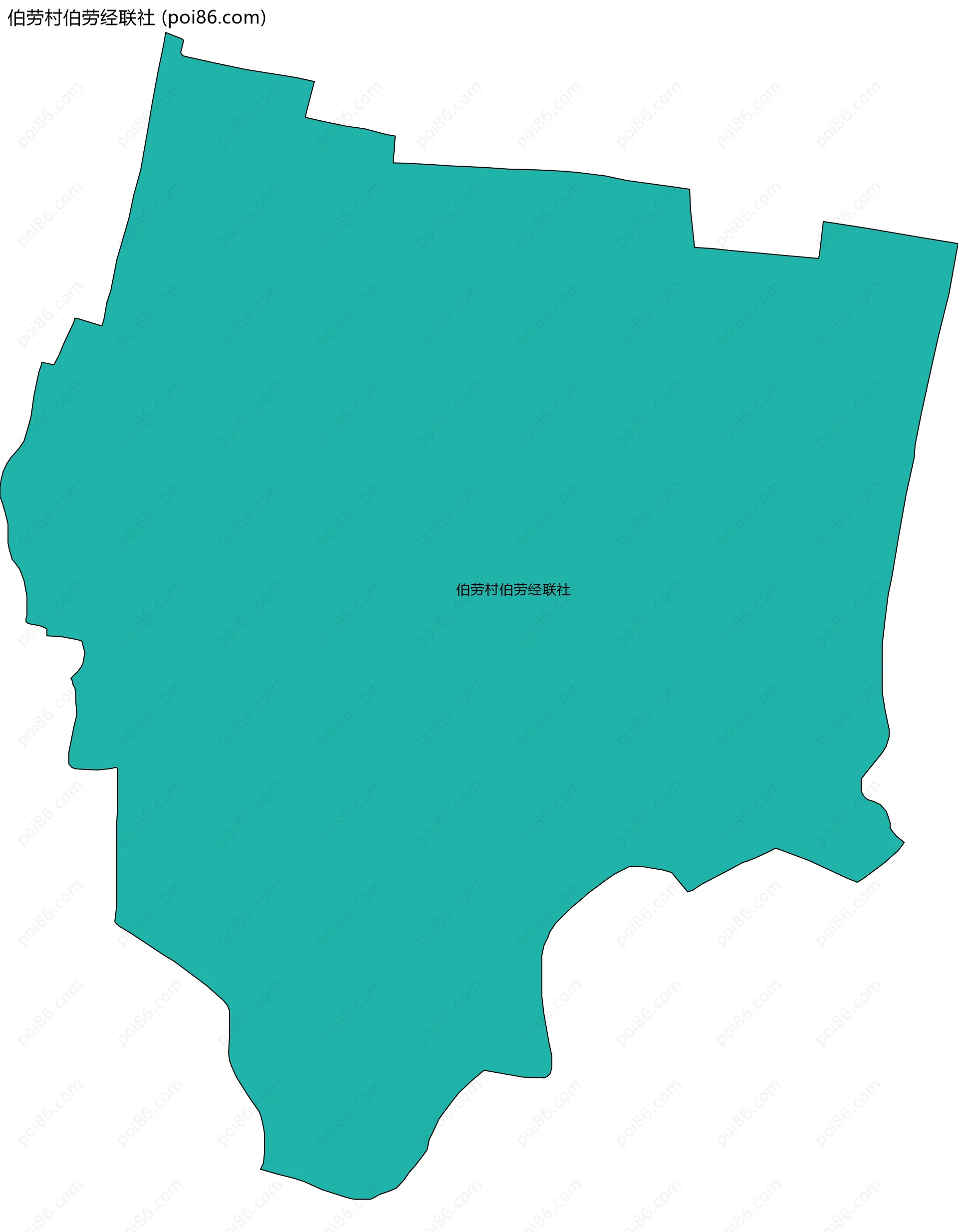 伯劳村伯劳经联社边界地图