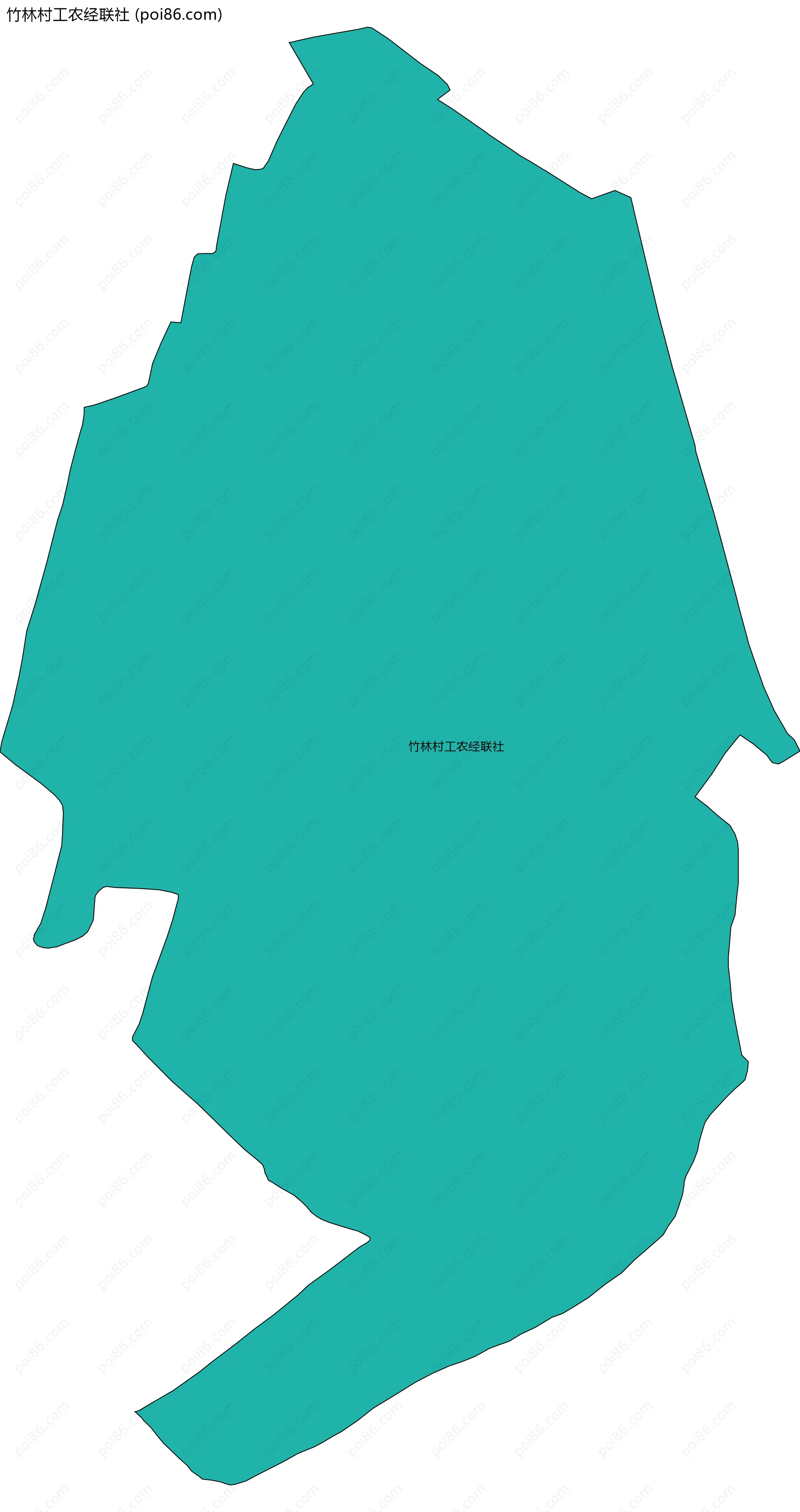 竹林村工农经联社边界地图