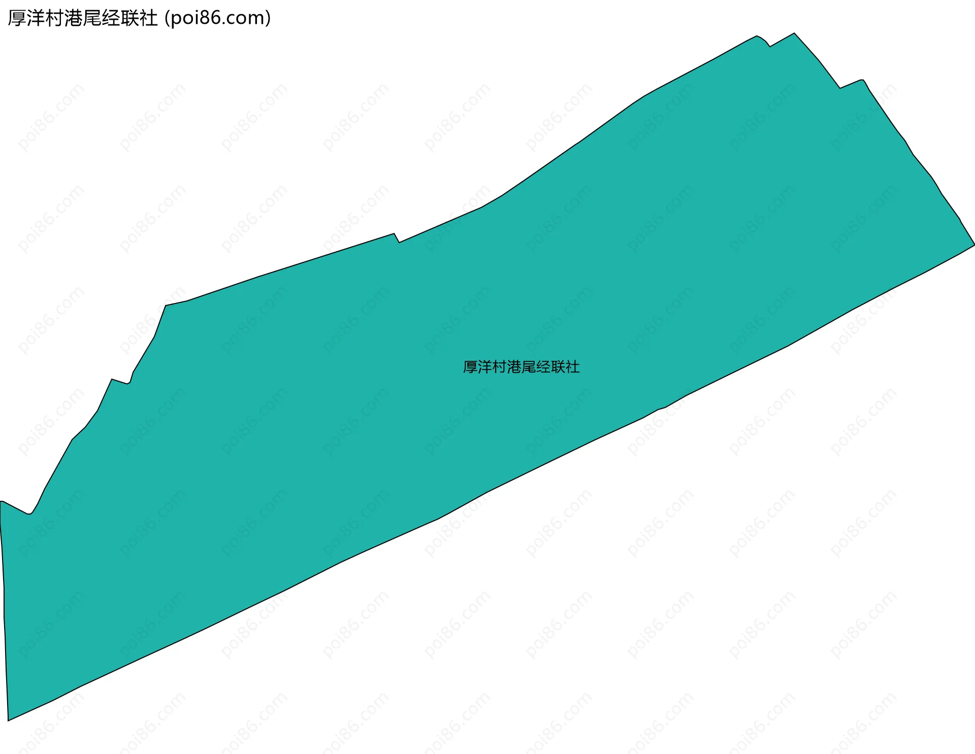 厚洋村港尾经联社边界地图