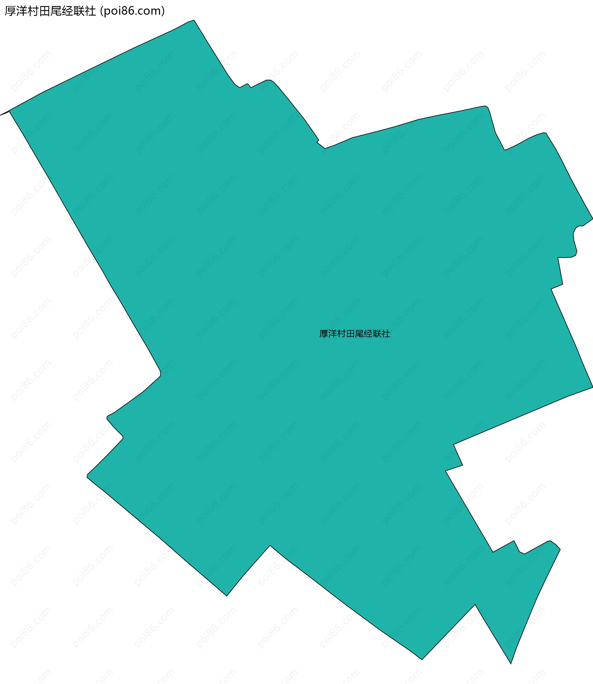 厚洋村田尾经联社边界地图