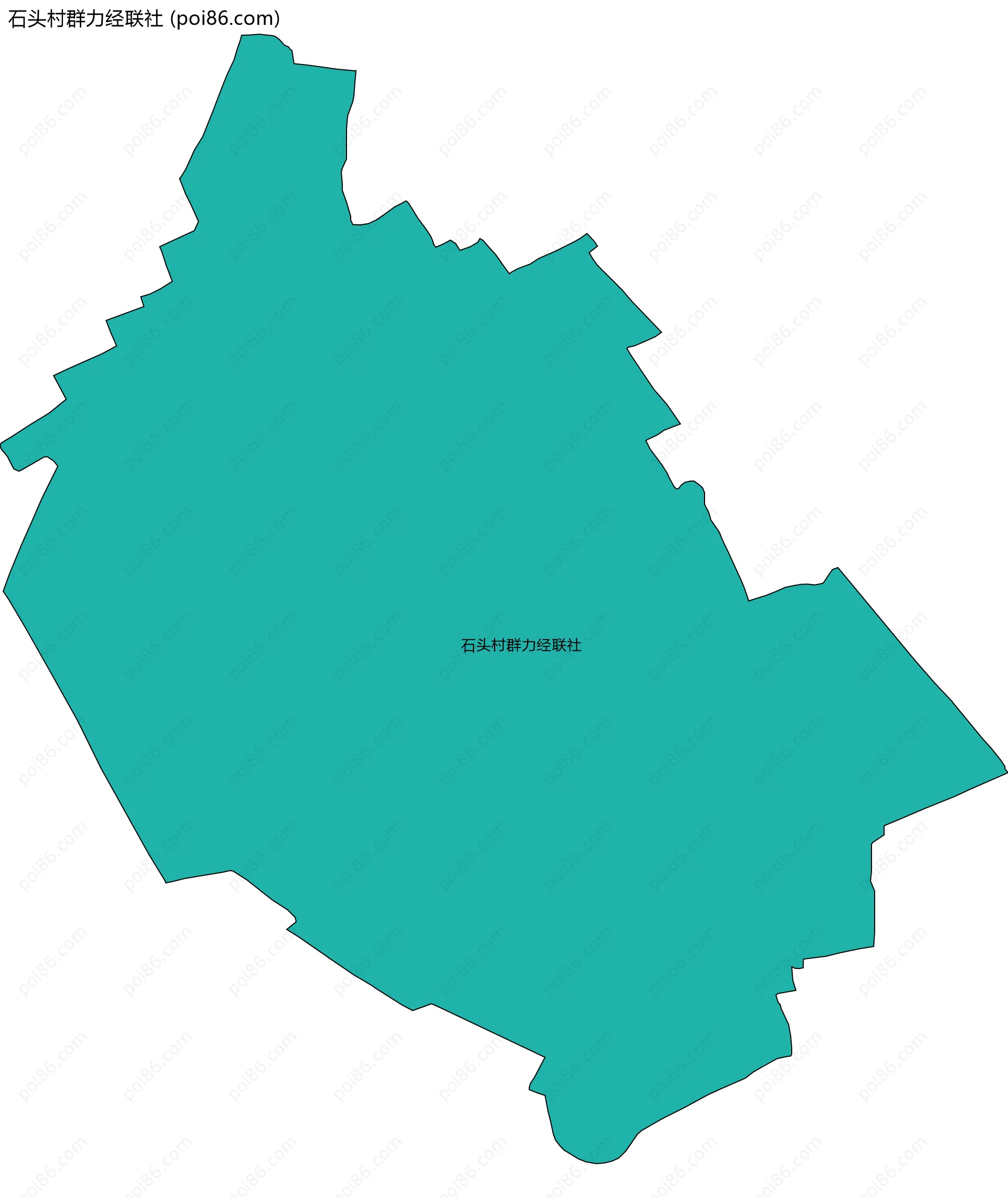 石头村群力经联社边界地图